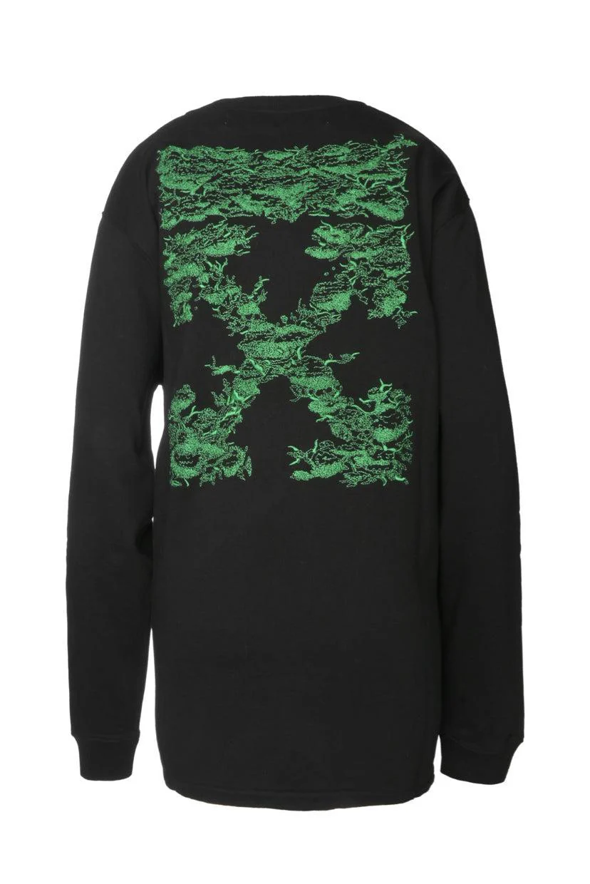 Off White Size M Off Tree Long Crewneck Dress - Image 2
