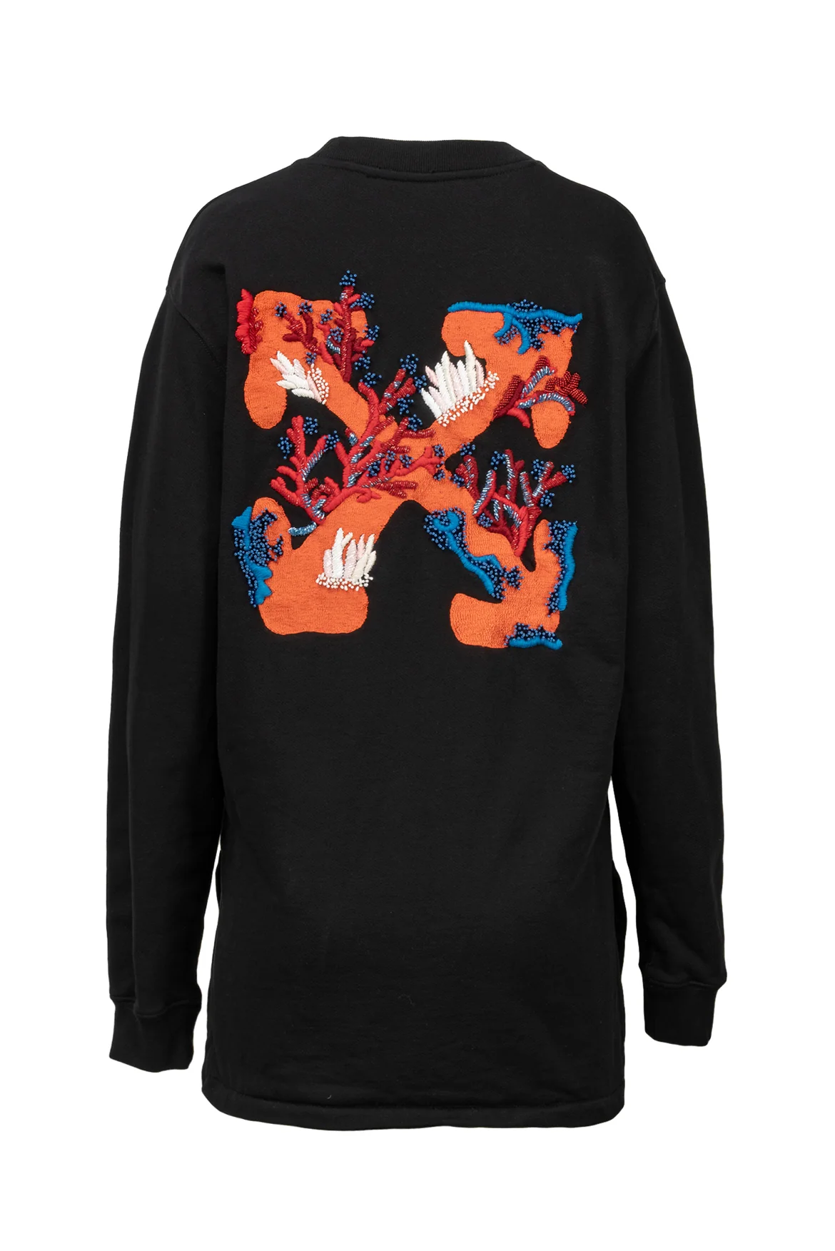 Off White Size S Beaded Embriodered Logo Sweatshirt - Image 2