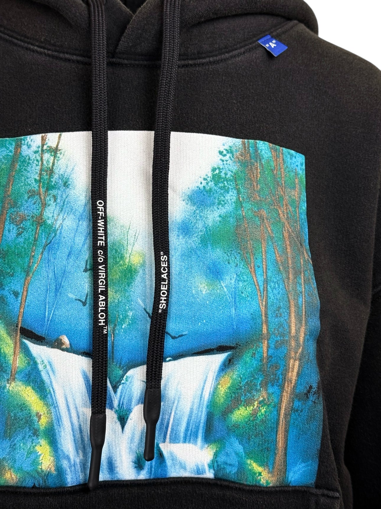 OFF-WHITE Size S Men's Diagonal Waterfall Hoodie - Image 3