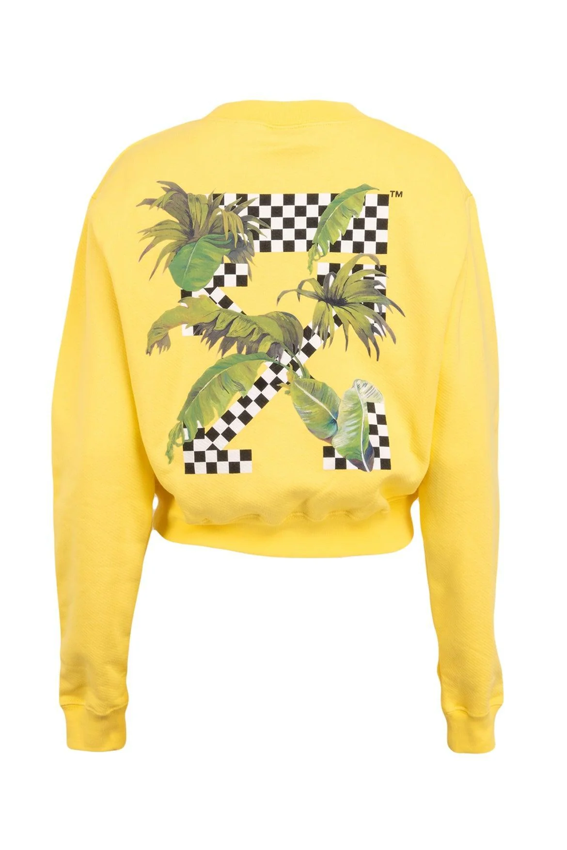 Off White Size S Racing Crewneck Cropped Sweatshirt - Image 2