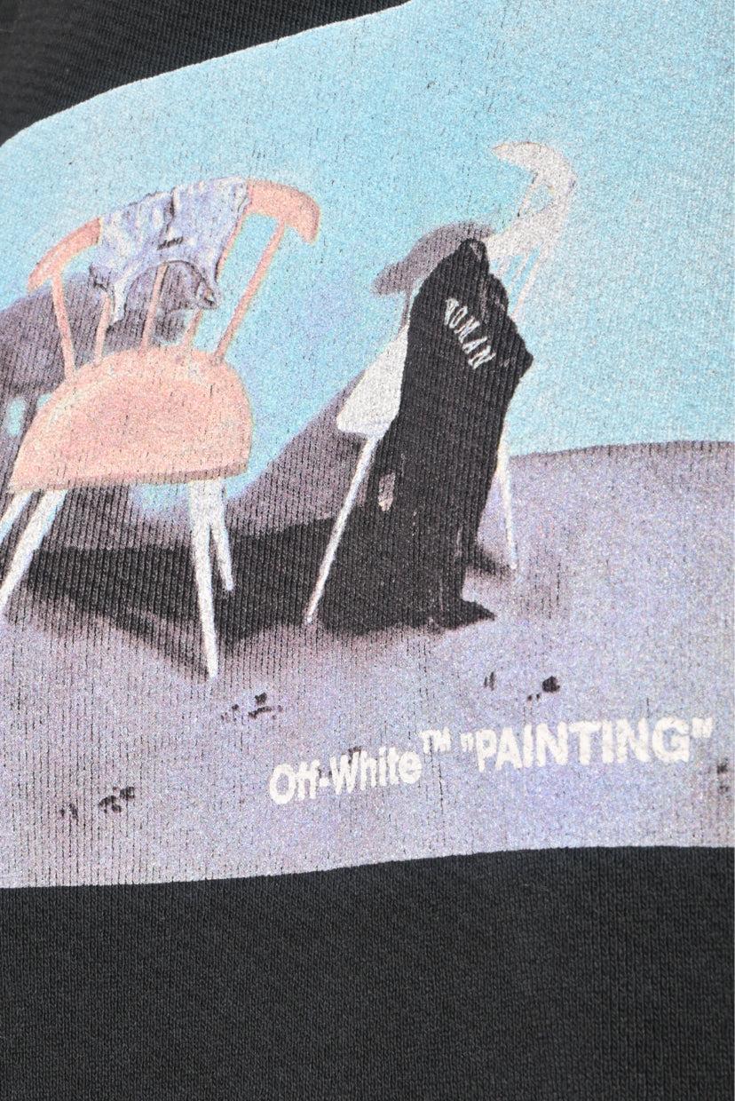 Off White Size XS Painting Chair Crewneck Sweatshirt - Image 3