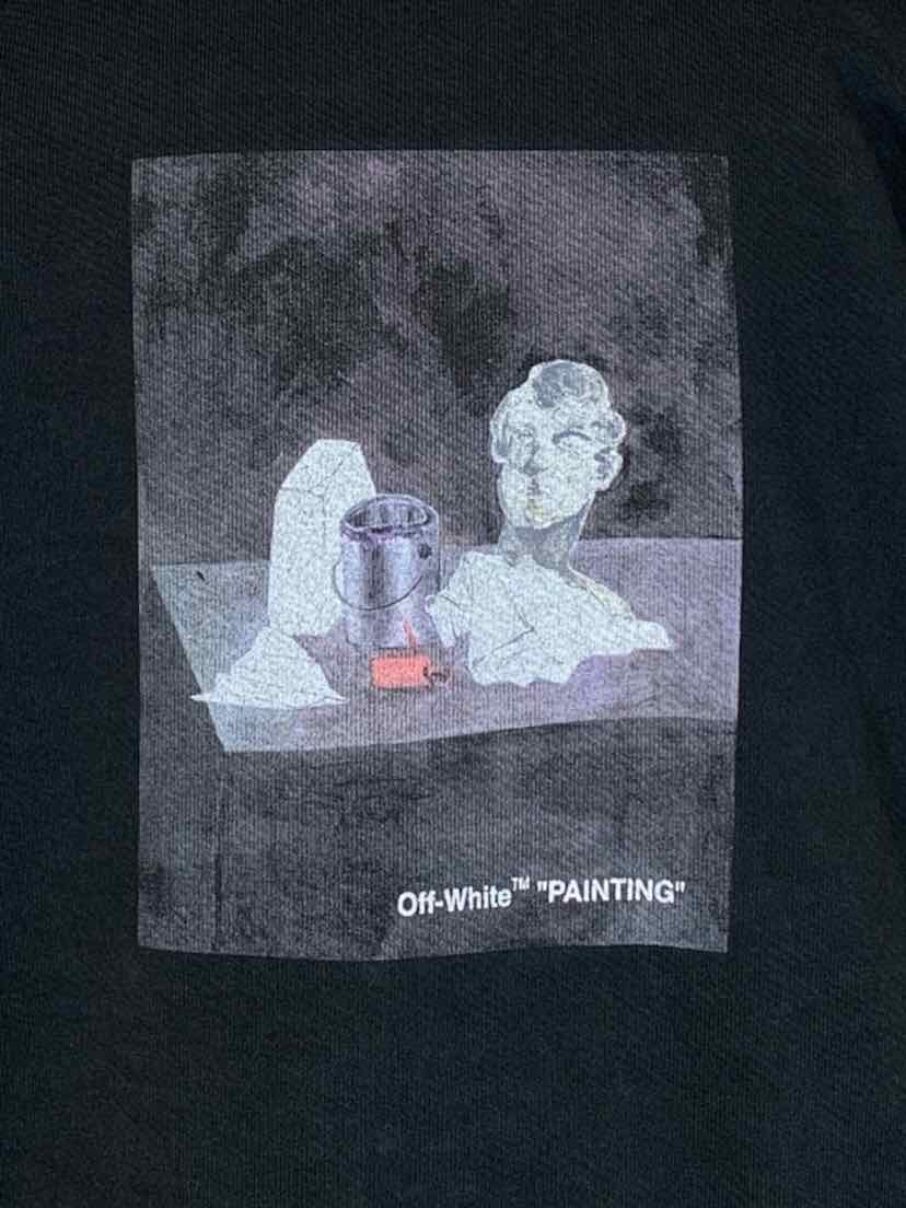 Off White Size XS Painting Statue Crewneck Sweatshirt - Image 3