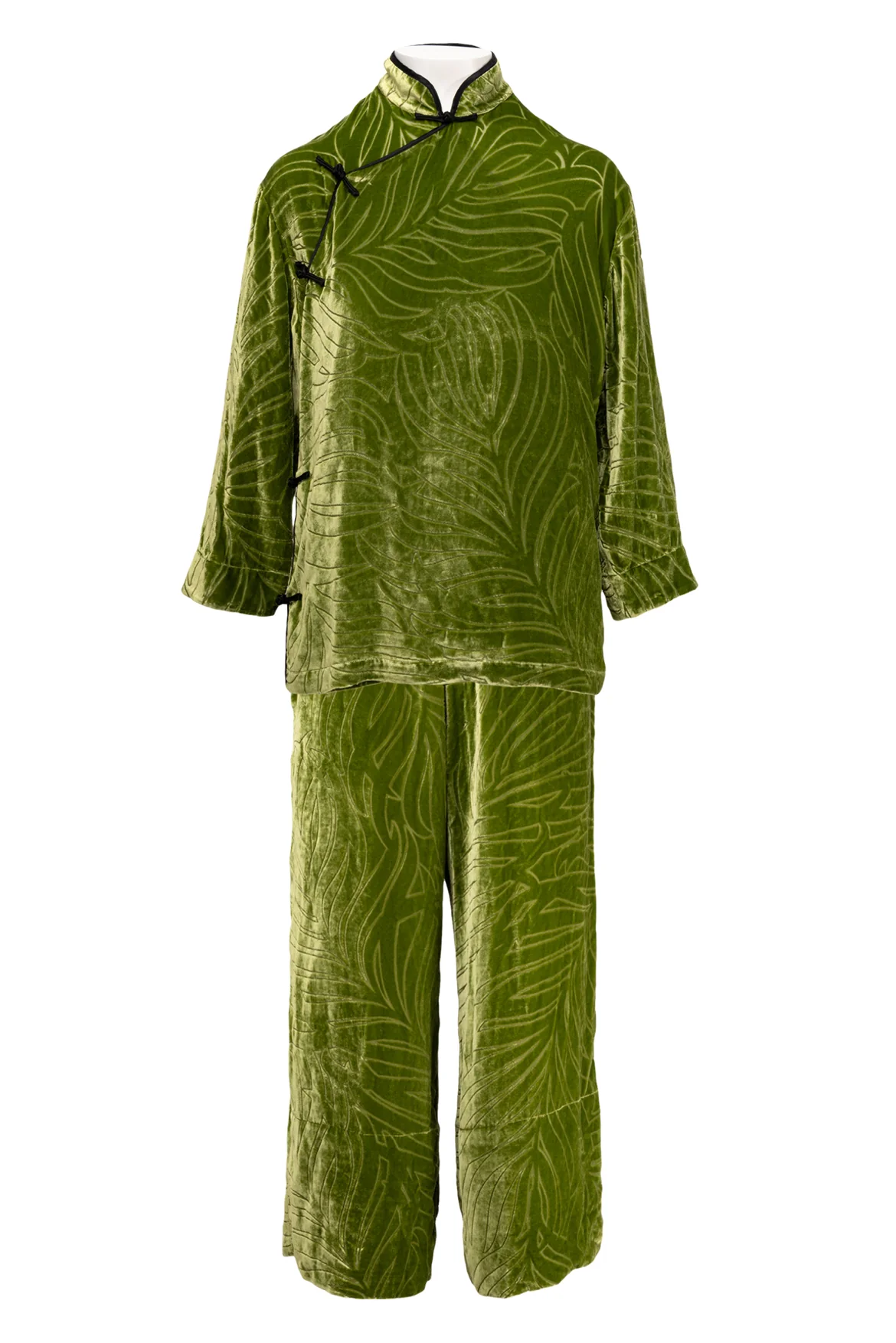 Olivia Von Halle Size S Harlow Odda Velvet Devore P.J. Set