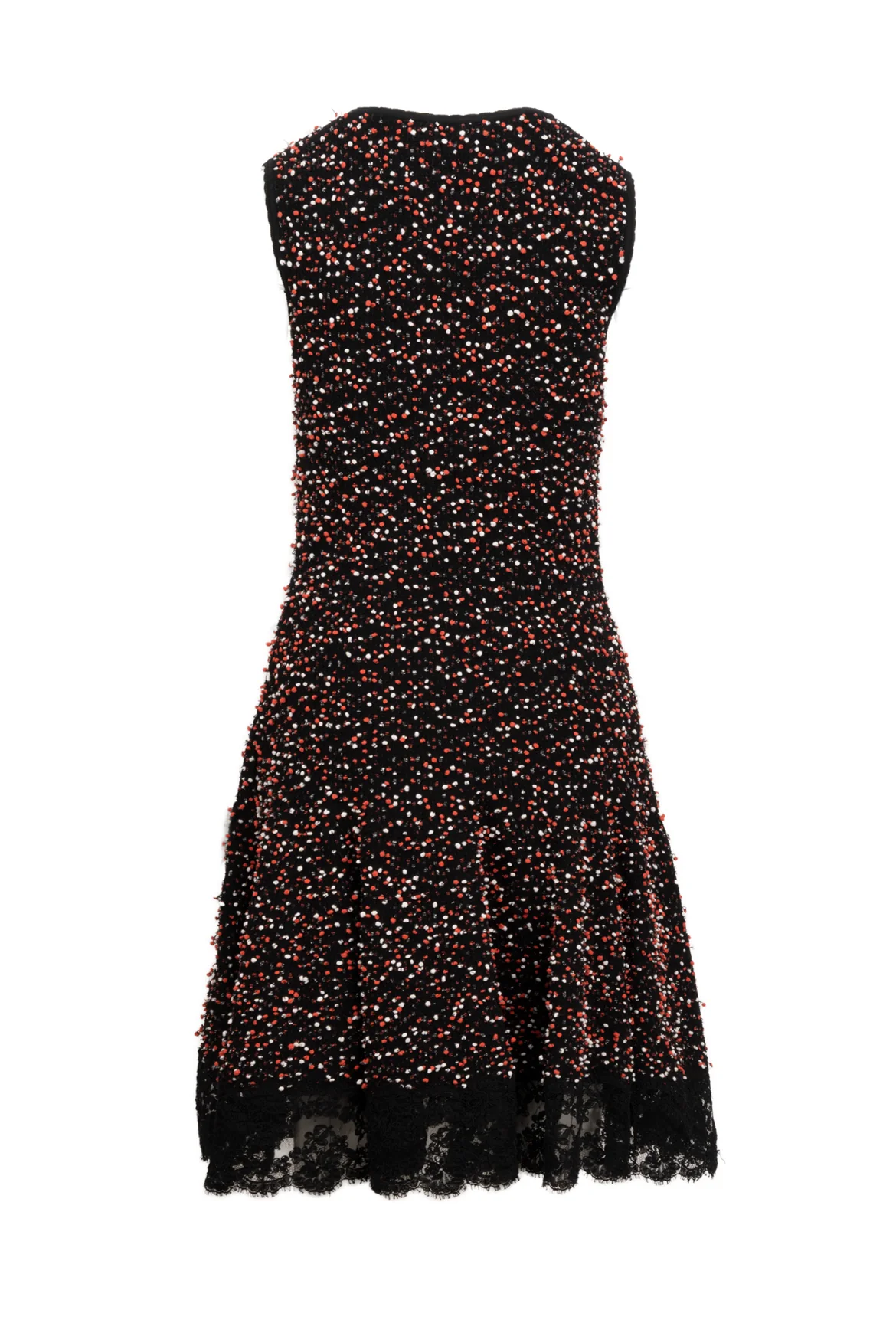 Oscar De La Renta Size 2 2017 Boucle Pompom Tank Dress - Image 2