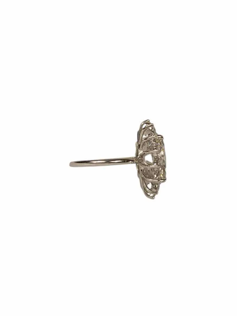 Oval Diamond Pave  Size 6.5 Ring - Image 2