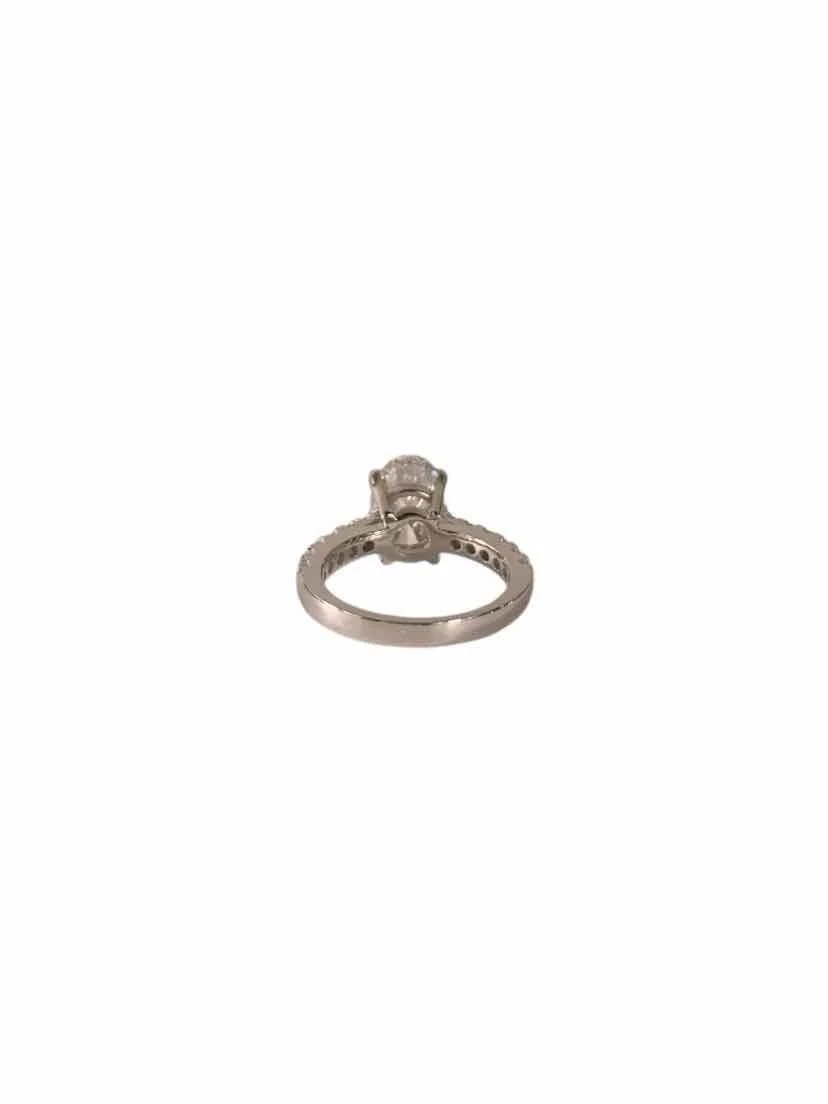 Oval Halo Lab Diamond Ring Size 7 - Image 3