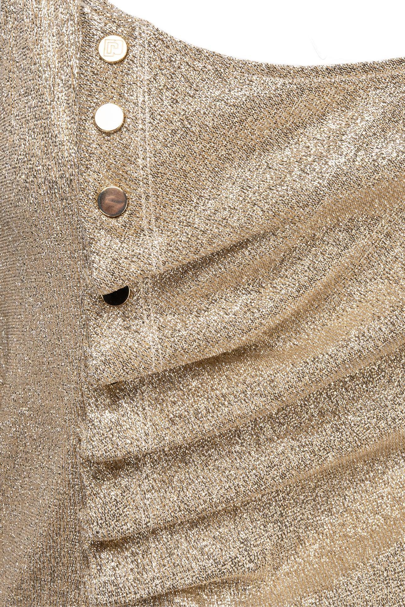 Paco Rabanne Size 40 Side Button Midi Dress - Image 3