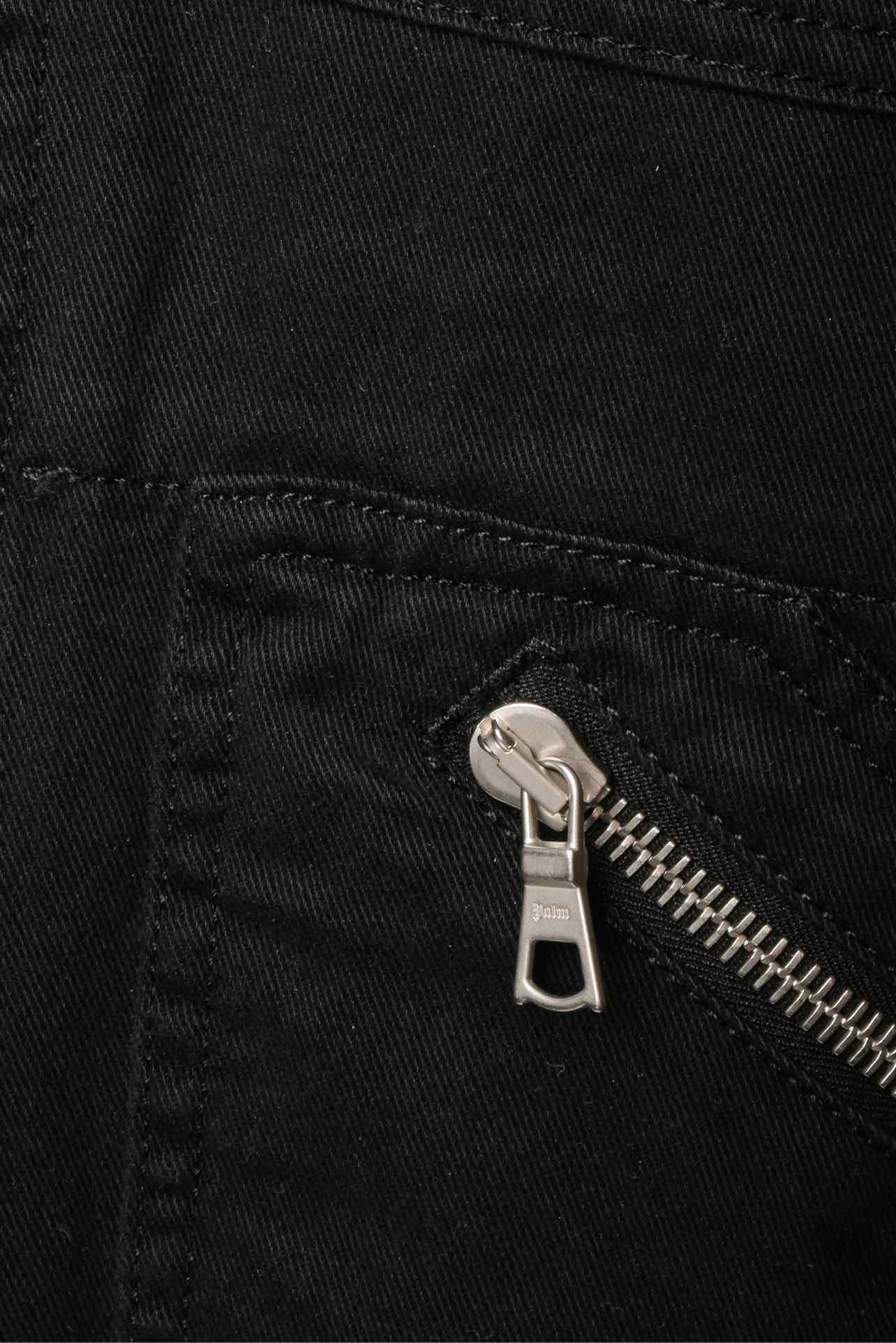 Palm Angels Size 46 Men's Curved Logo Denim Trucker Jacket - Image 3