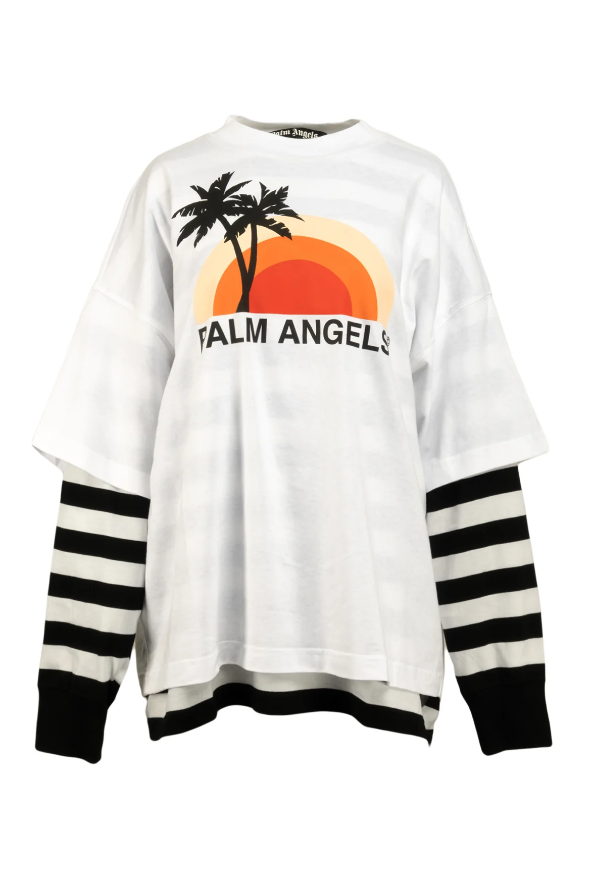 Palm Angels Size M Men's Sunset Layered Long Sleeve T-shirt