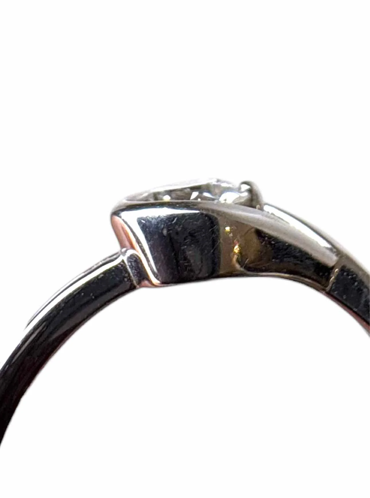 Pandora Size 6 14 K White Gold Ring with 0.50CT Lab Grown Diamond. - Image 5