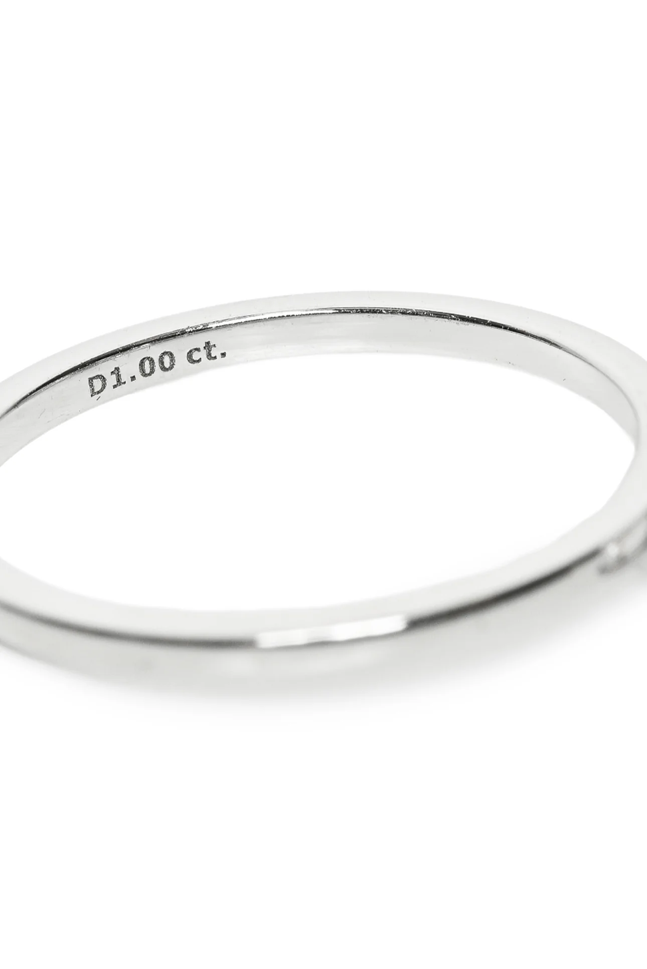 Pandora Size 7 14k White Gold 1ct Lab Grown Diamond Ring - Image 3