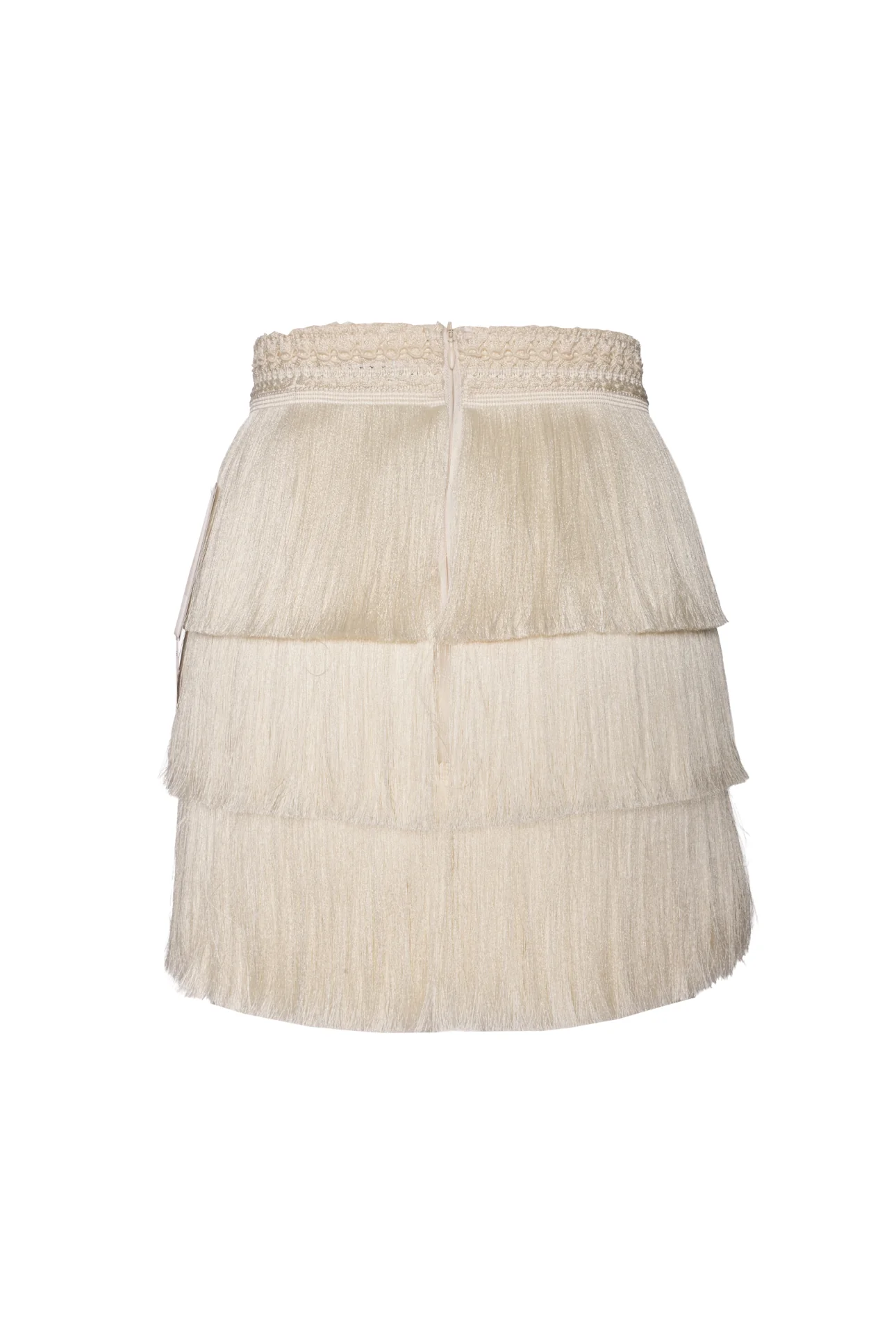 PatBo Camila Coelho Size 2 Amethyst Fringe Skirt - Image 2
