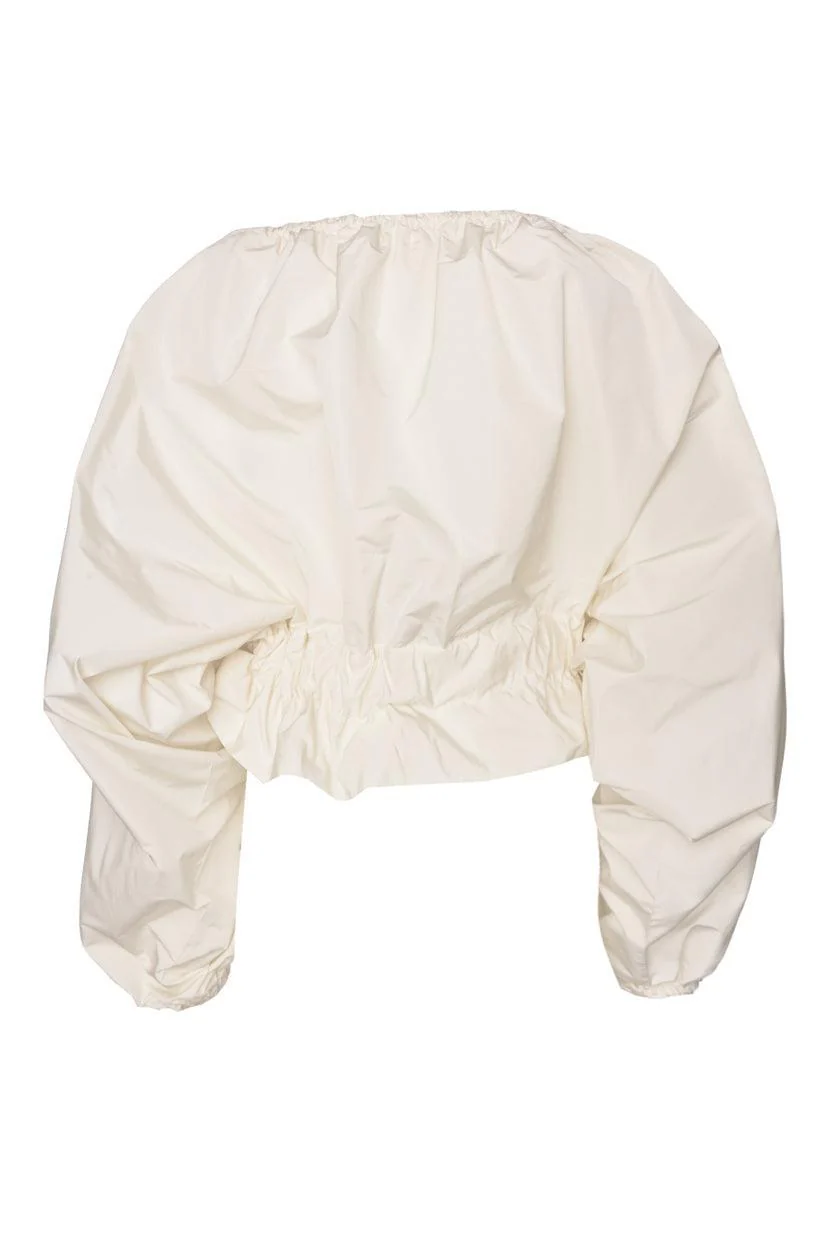 Patou Size 36 Grosgrain Puff Sleeve Tops - Image 2