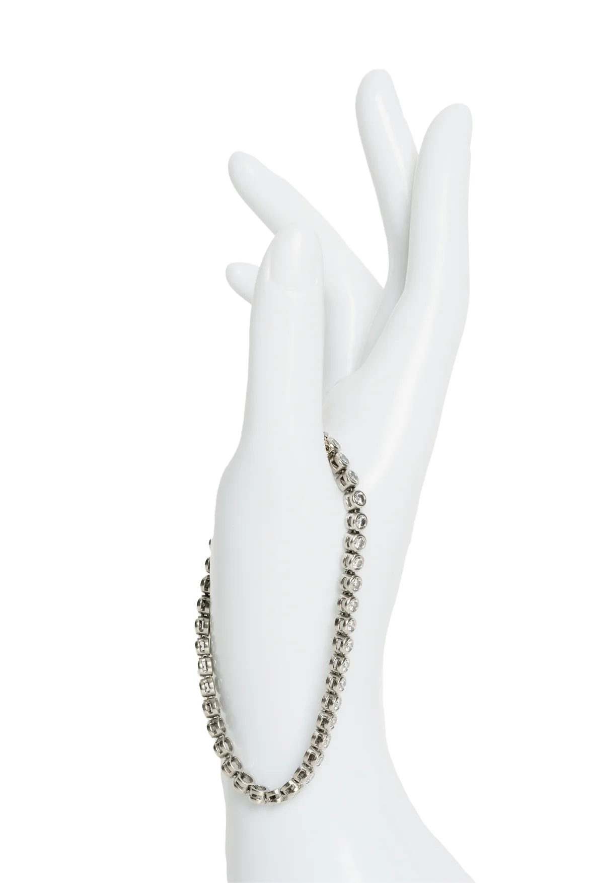 Platinum & White Gold 4.73ct Diamond Tennis Bracelet - Image 3