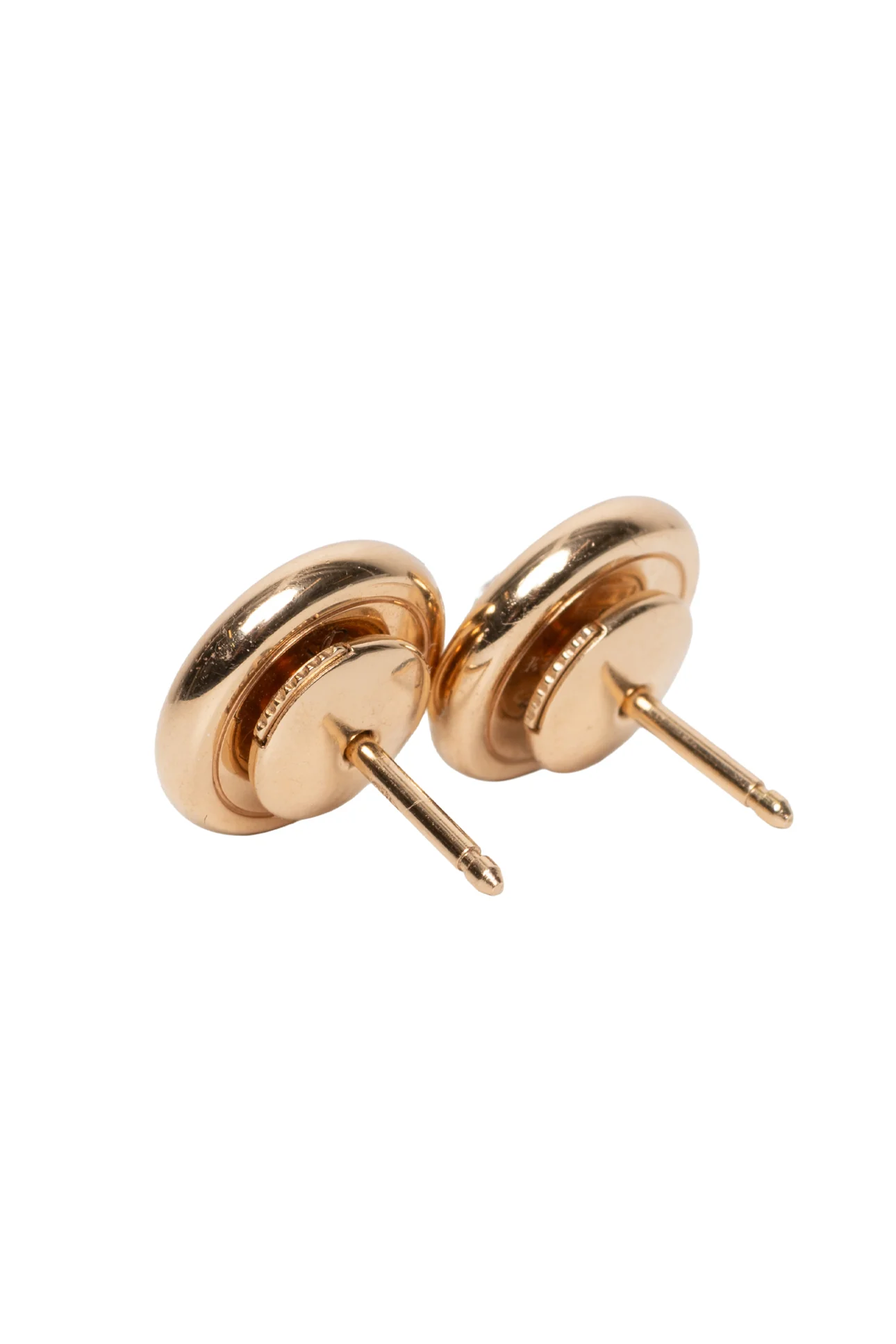 Pomellato 18K Rose Gold & Diamond Pom Pom Dot Stud Earrings - Image 2