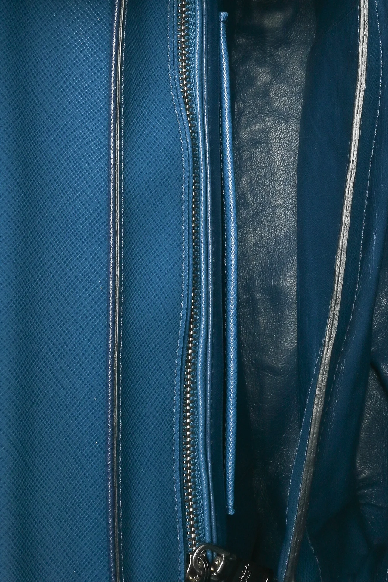 Prada 2015 Bicolor Saffiano Sound Lock Top Handle Satchel - Image 7