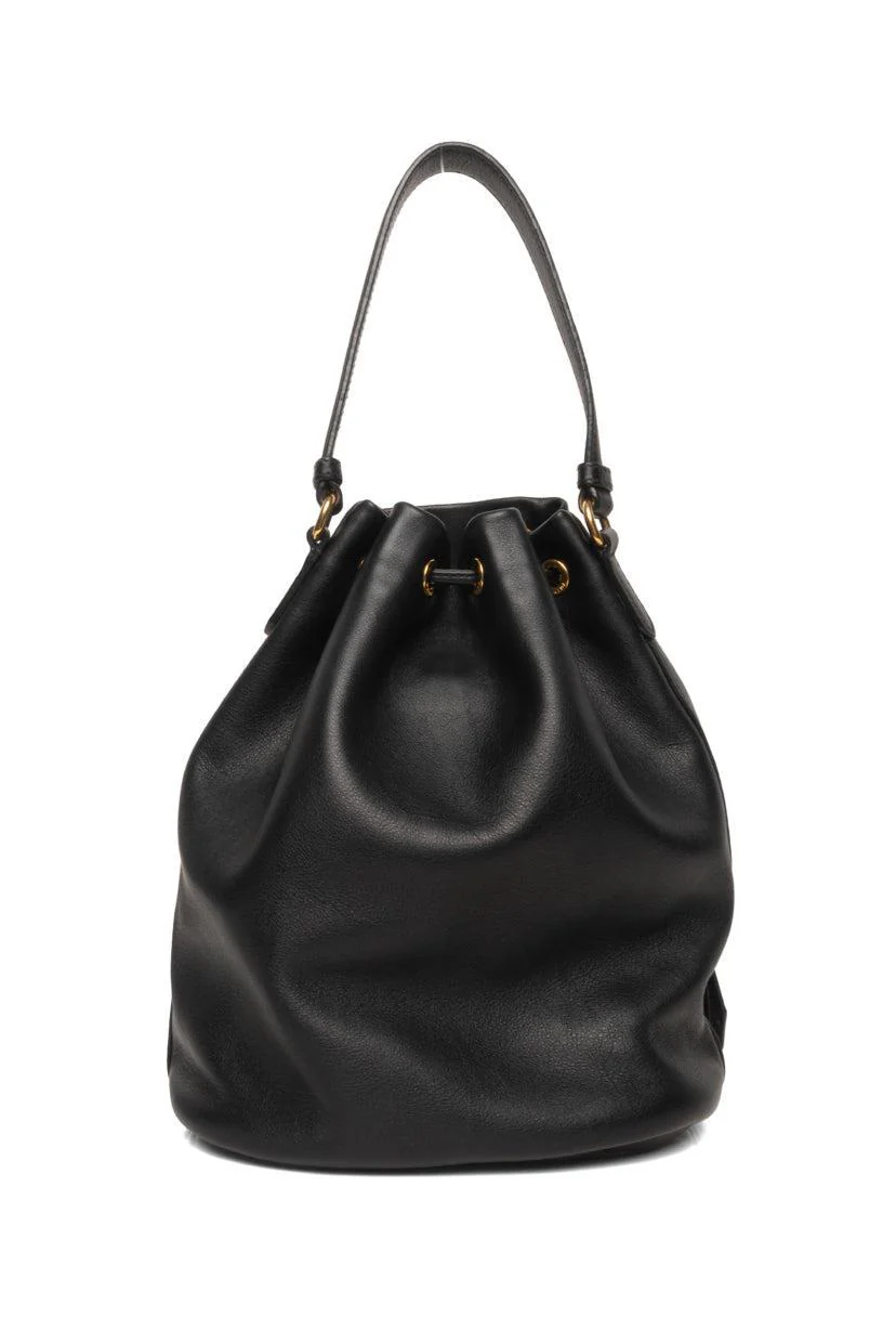 Prada Leather Duet Bucket Bag - Image 3