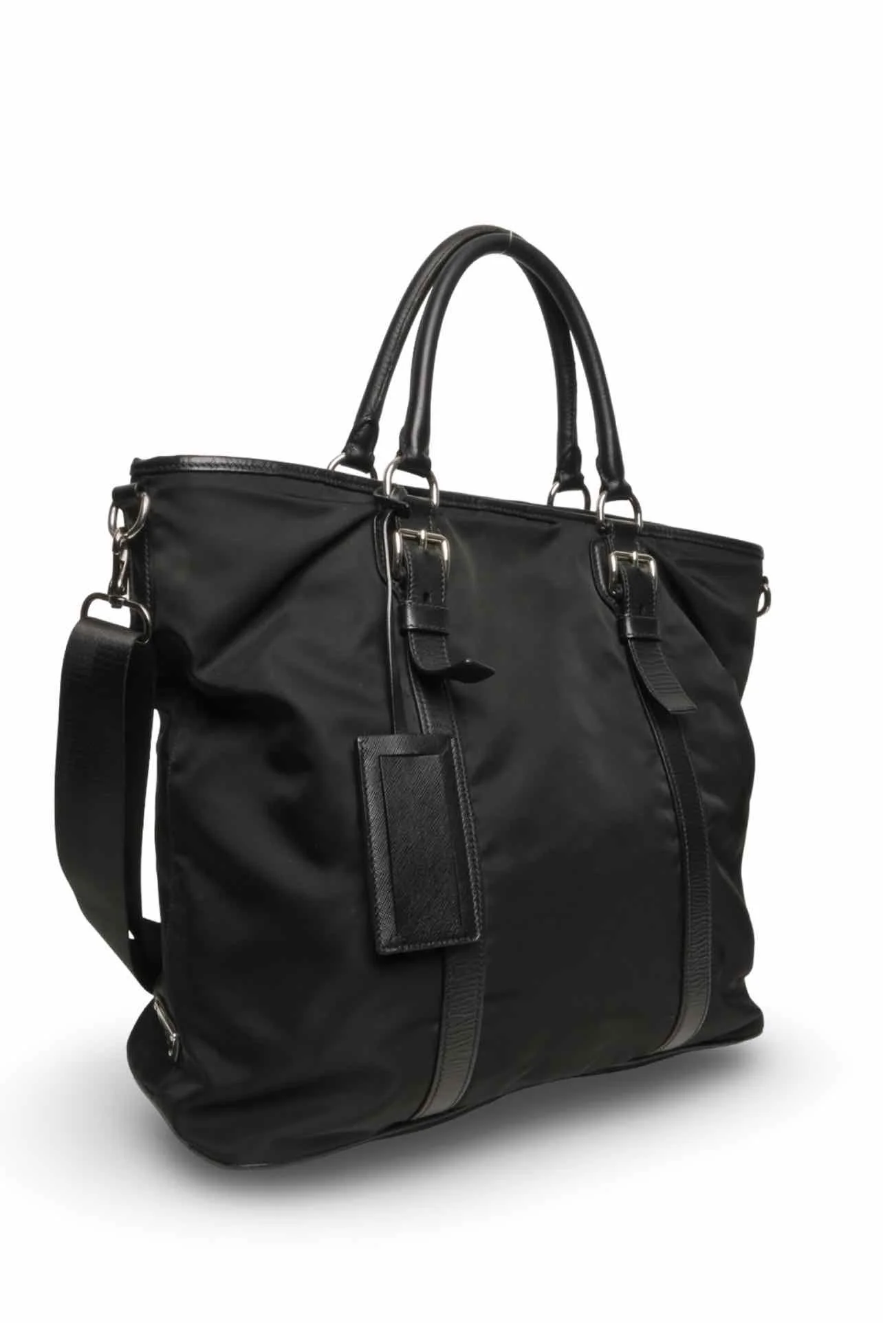 Prada Leather Trimmed Nylon Tote - Image 2
