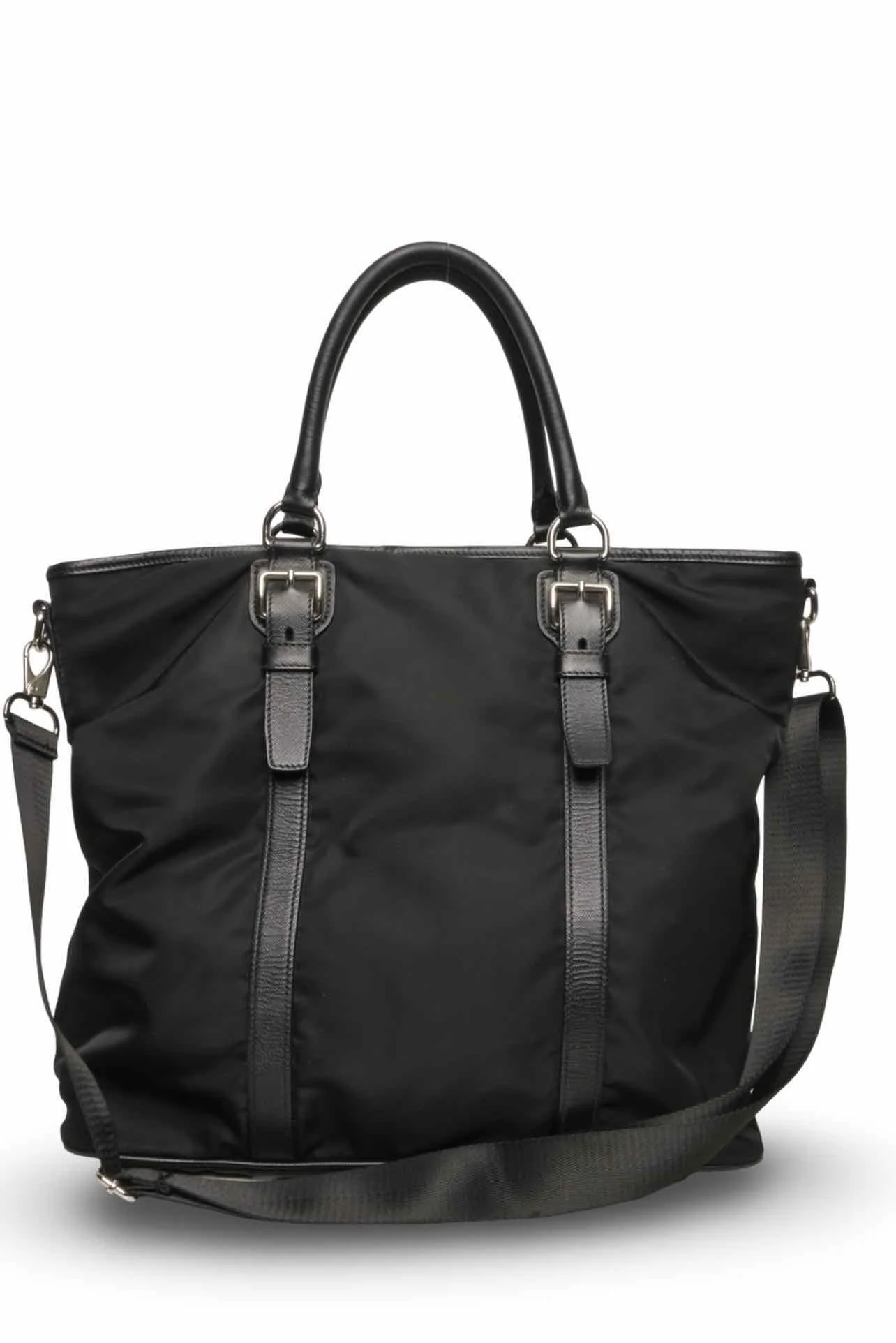 Prada Leather Trimmed Nylon Tote - Image 3