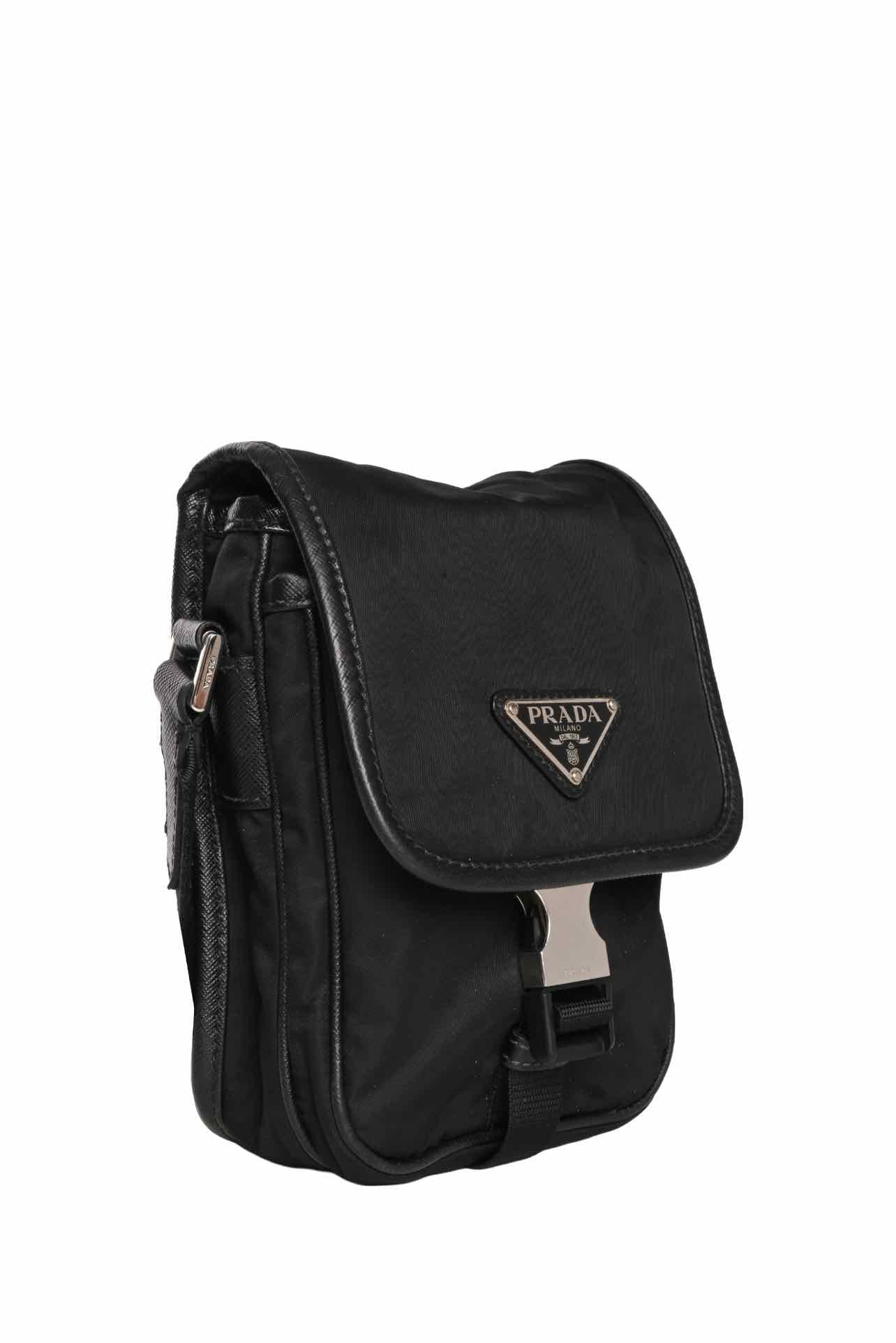 Prada Logo Plaque Buckle Crossbody - Image 2