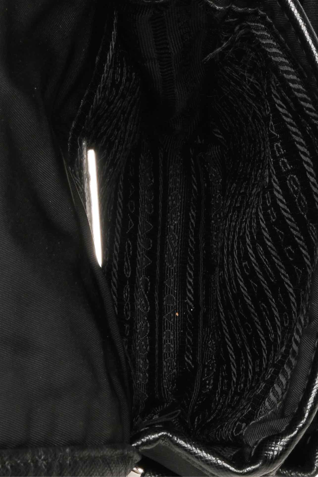 Prada Logo Plaque Buckle Crossbody - Image 7
