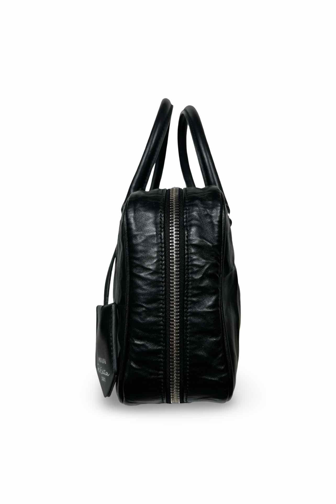 Prada Medium Antique Nappa Leather Top Handle Bag - Image 4