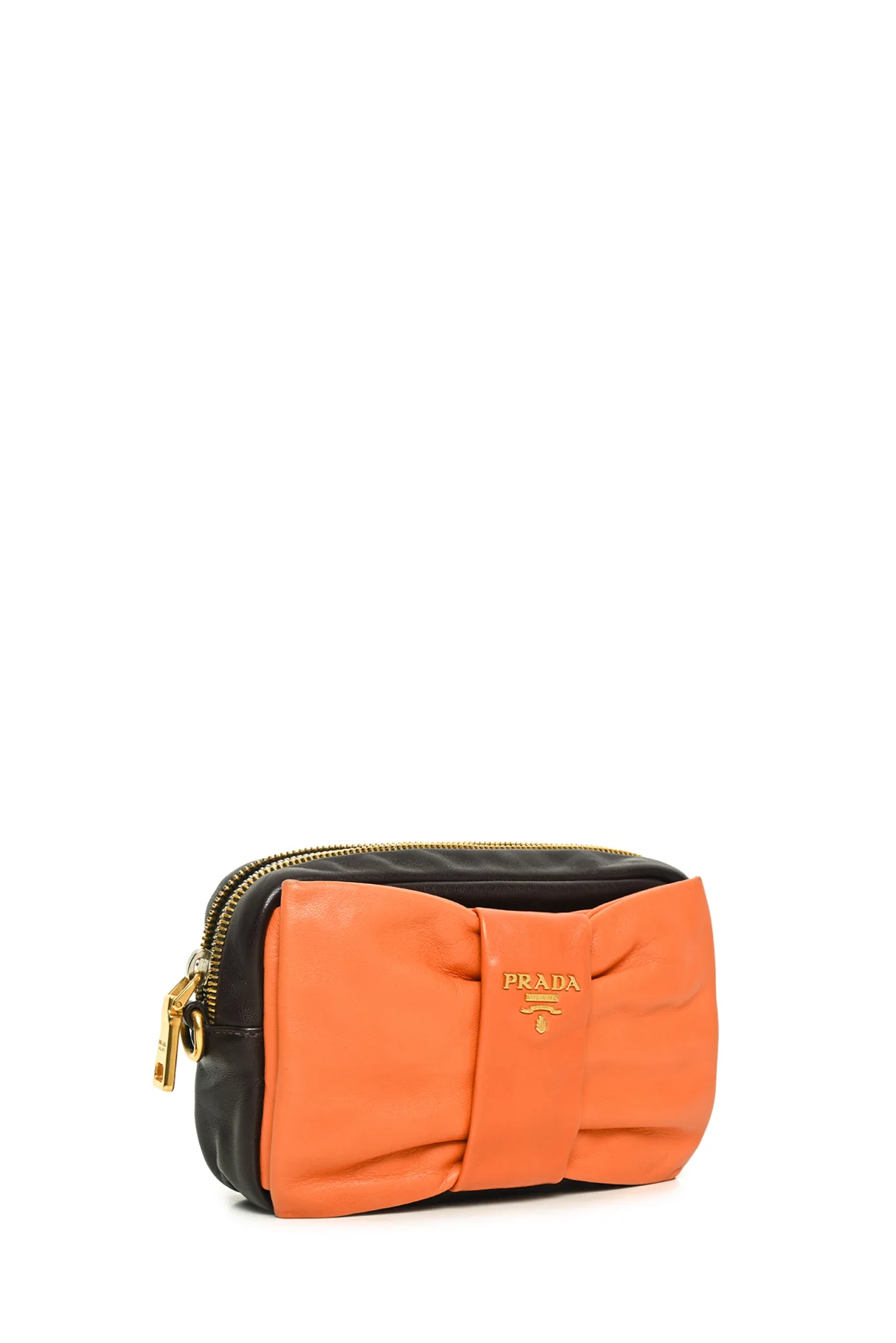 Prada Mixed Metal Fiocco Ribbon Camera Bag - Image 2