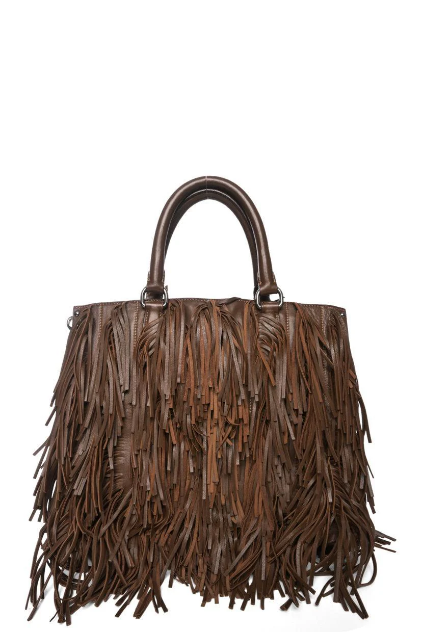 Prada Nappa Fringe Tote - Image 3