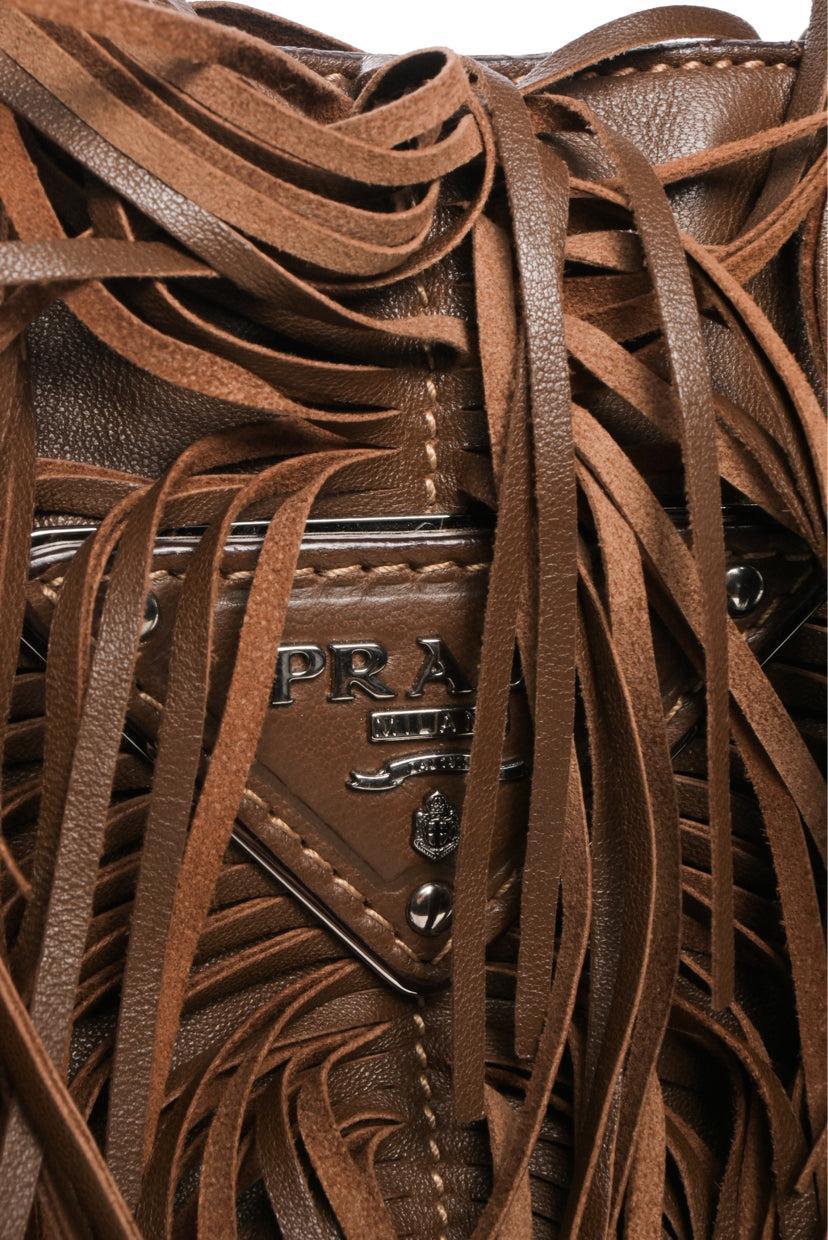 Prada Nappa Fringe Tote - Image 5