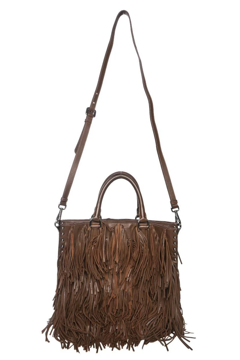 Prada Nappa Fringe Tote - Image 7