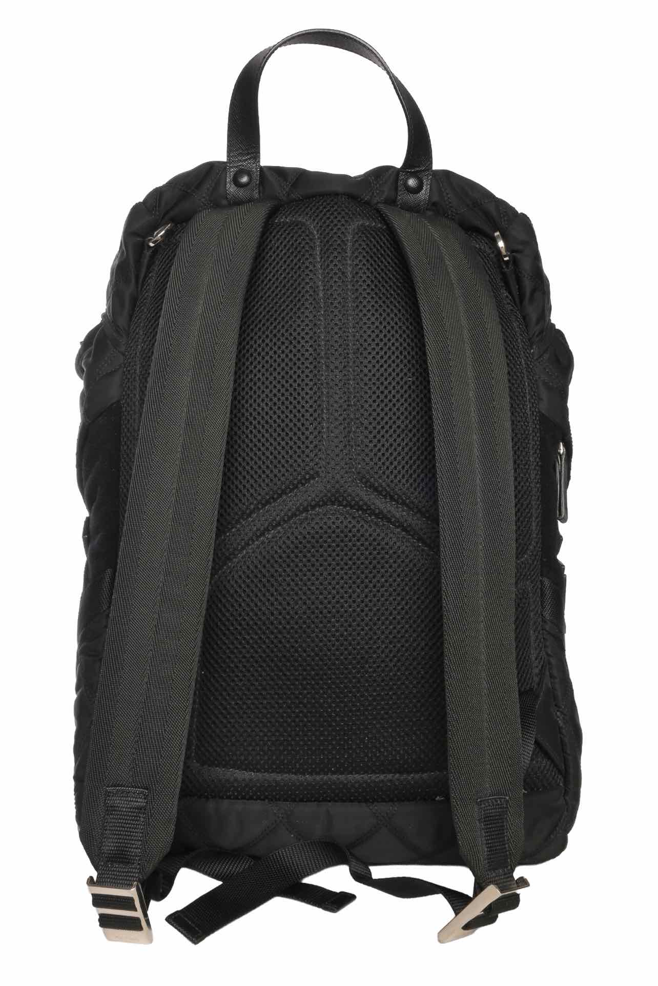 Prada Patch Embellished Quilted Nylon BackPack - Image 7