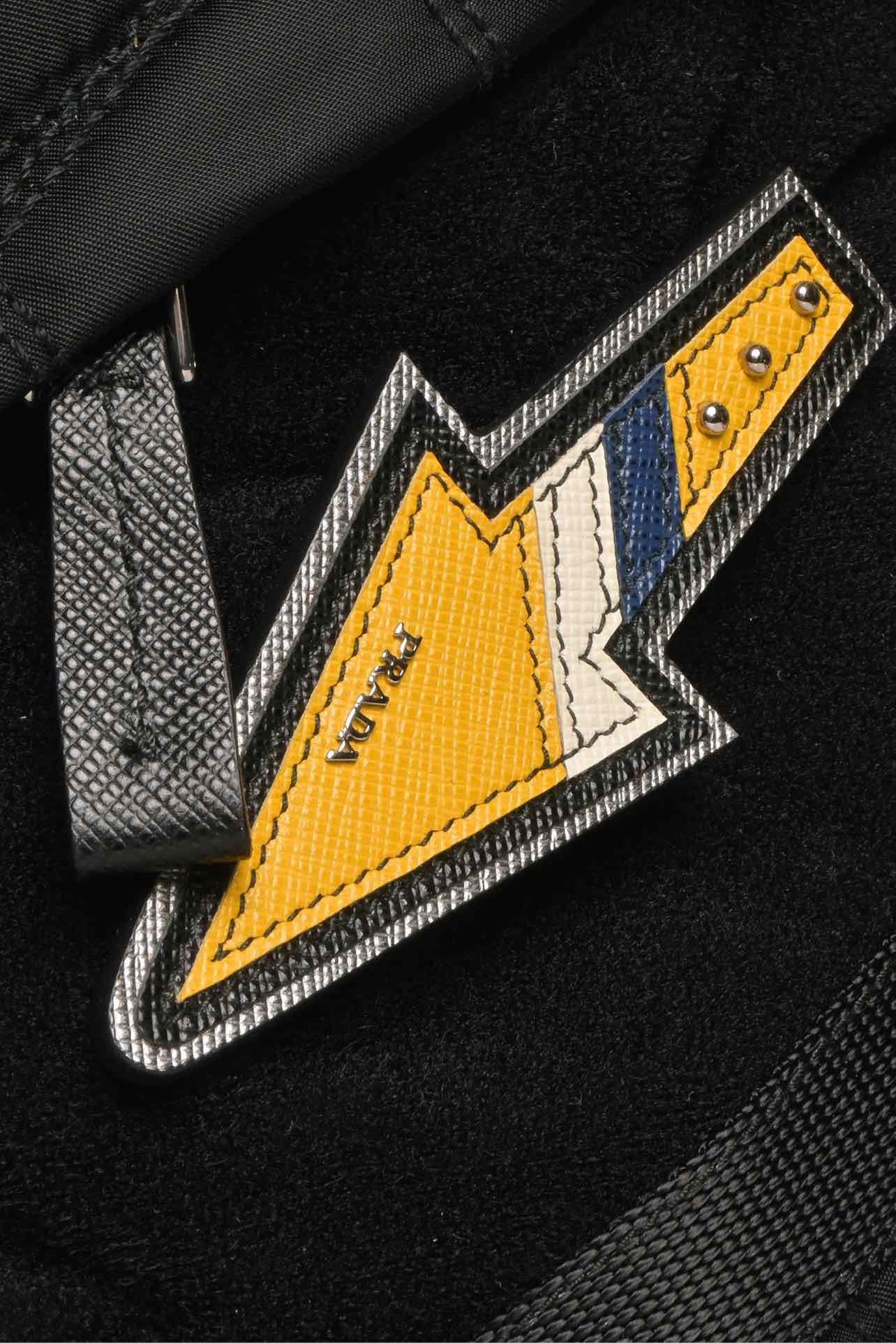 Prada Patch Embellished Quilted Nylon BackPack - Image 8
