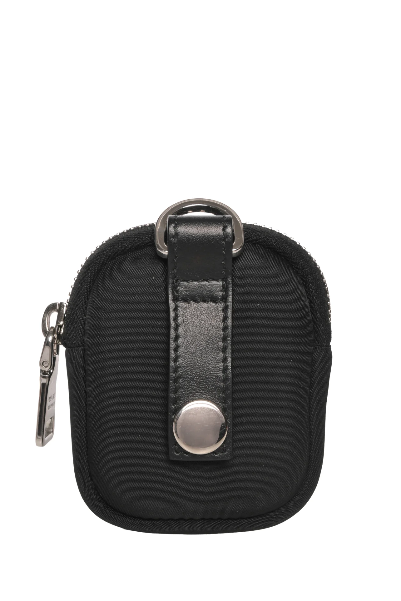 Prada Re-Nylon Enamel Triangle Logo Zip Pouch - Image 2