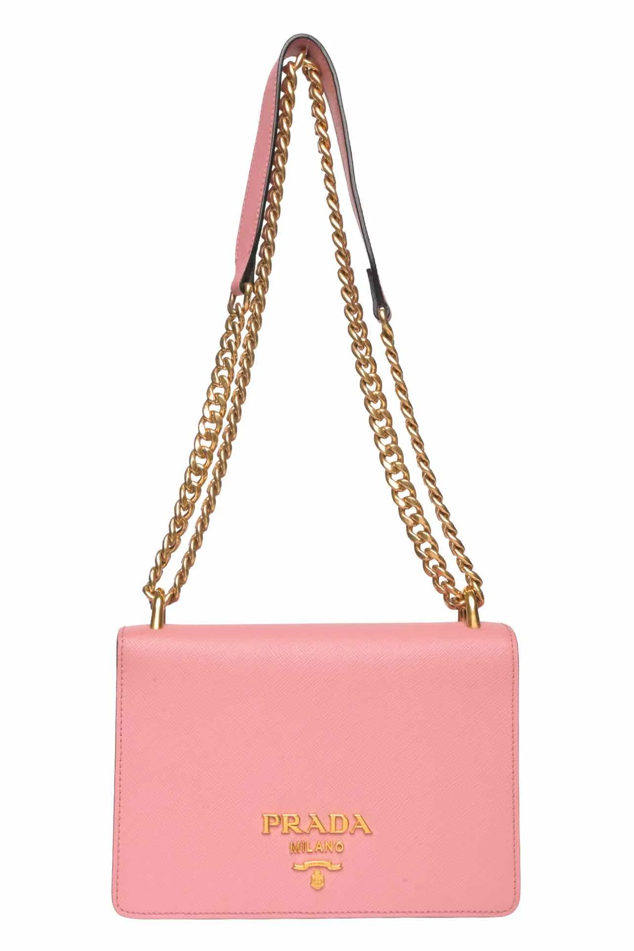 Prada Saffiano Lux Chain Shoulder Bag - Image 6