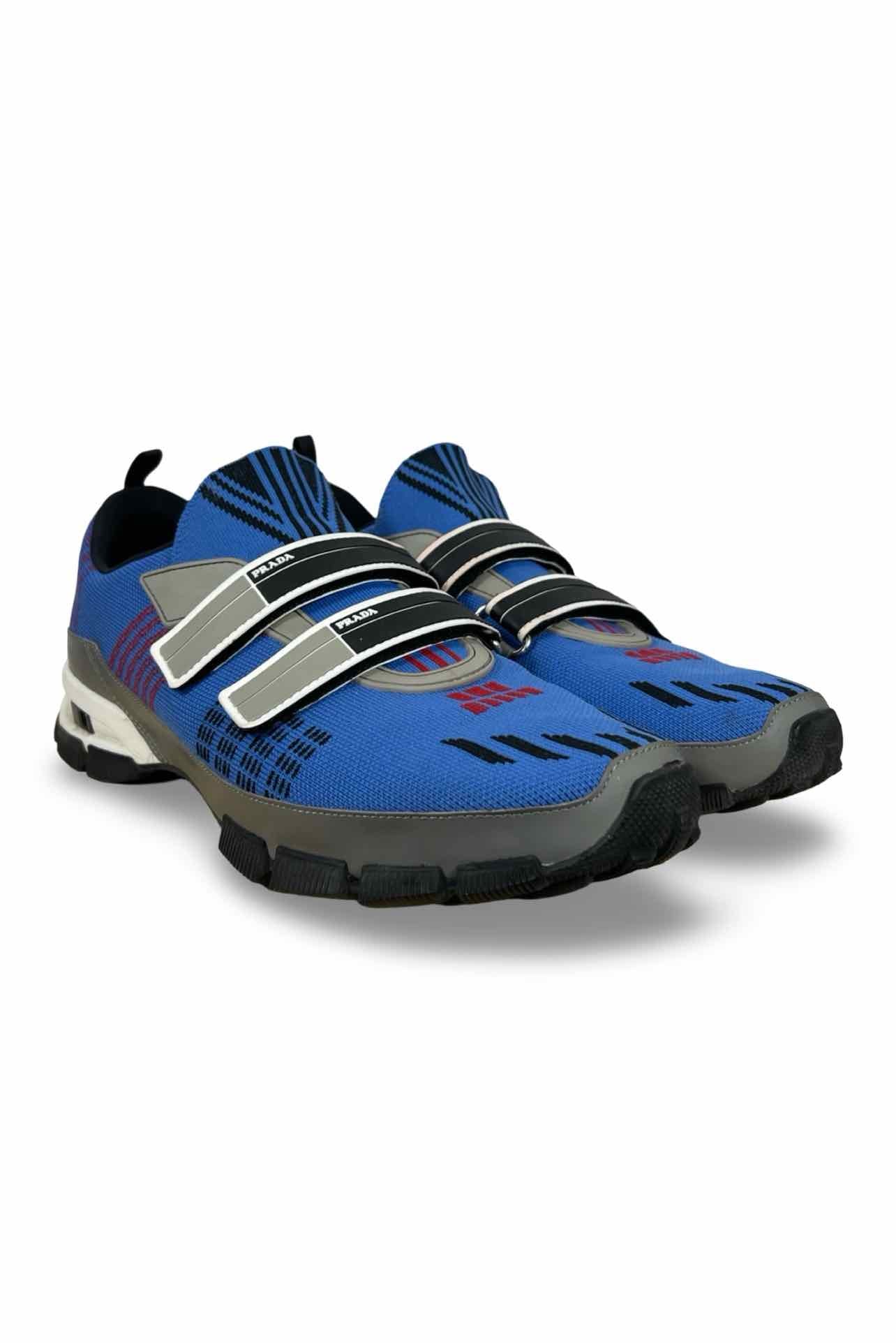 Prada Size 11 Men's Knit Velcro Strap Sneakers - Image 2