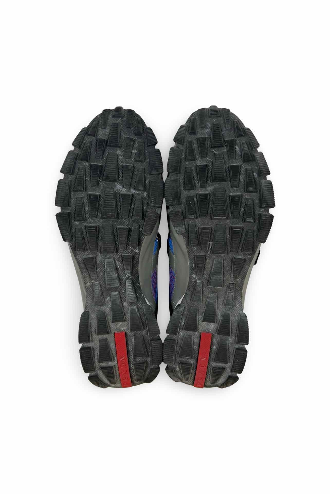 Prada Size 11 Men's Knit Velcro Strap Sneakers - Image 5