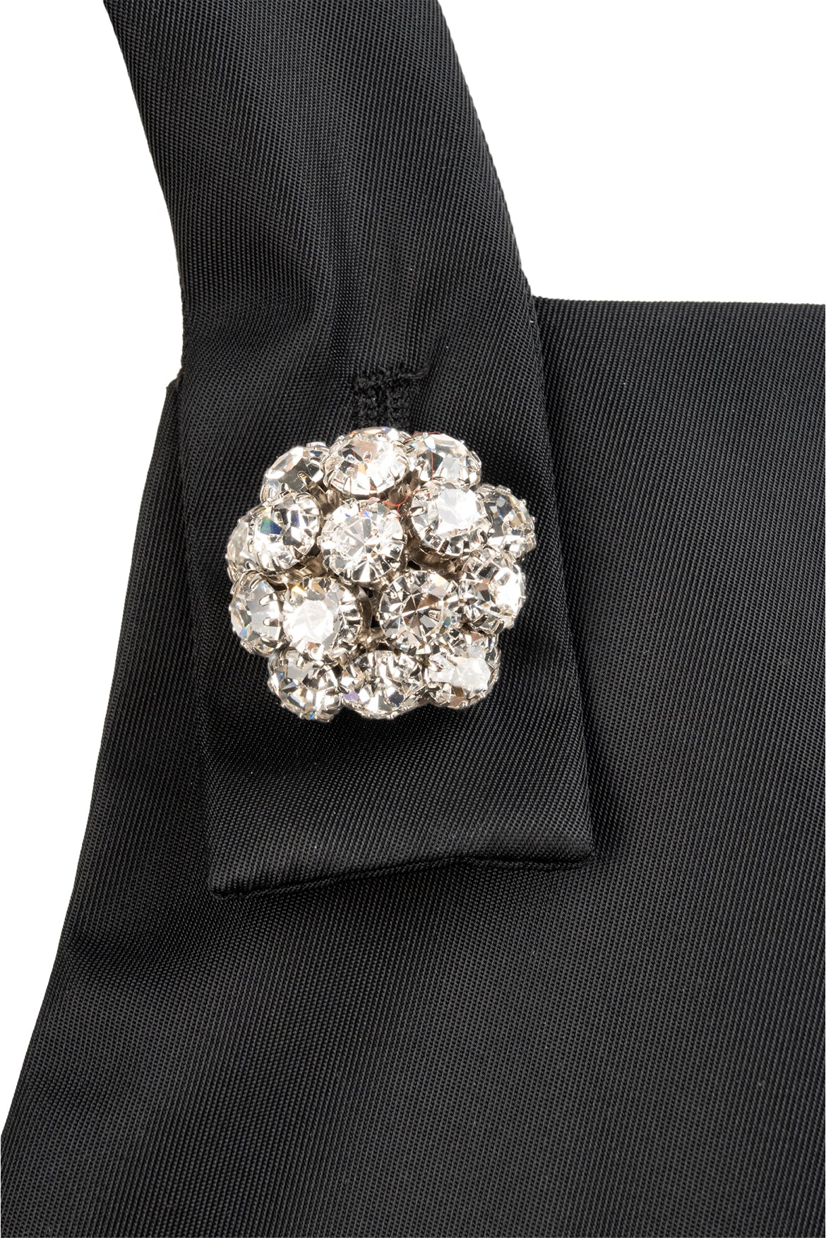 Prada Size 2 2022 Crystal Embellished Re-Nylon Overall Mini Dress - Image 3