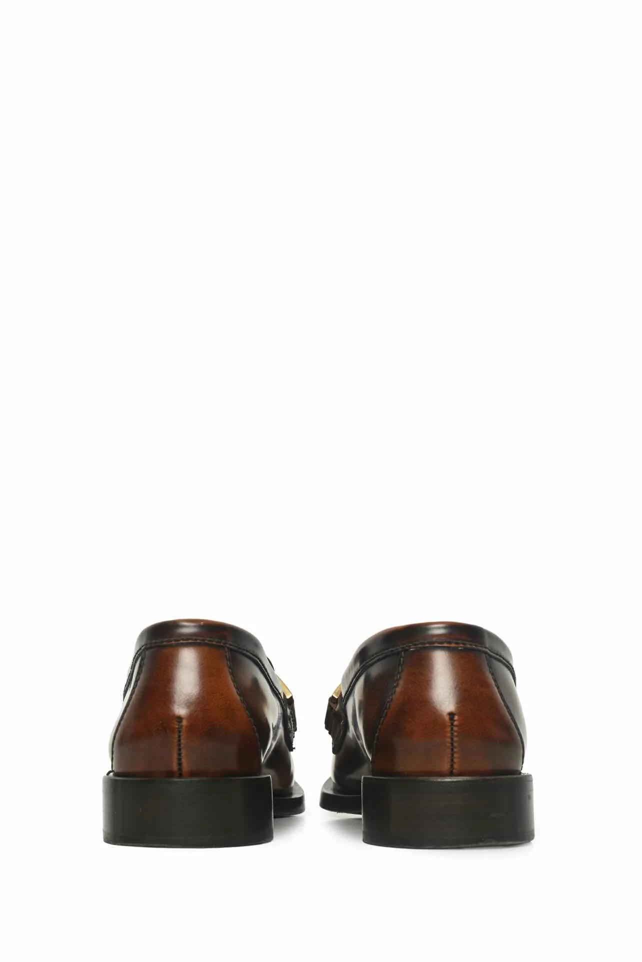 Prada Size 35.5 Buckle Loafers - Image 4