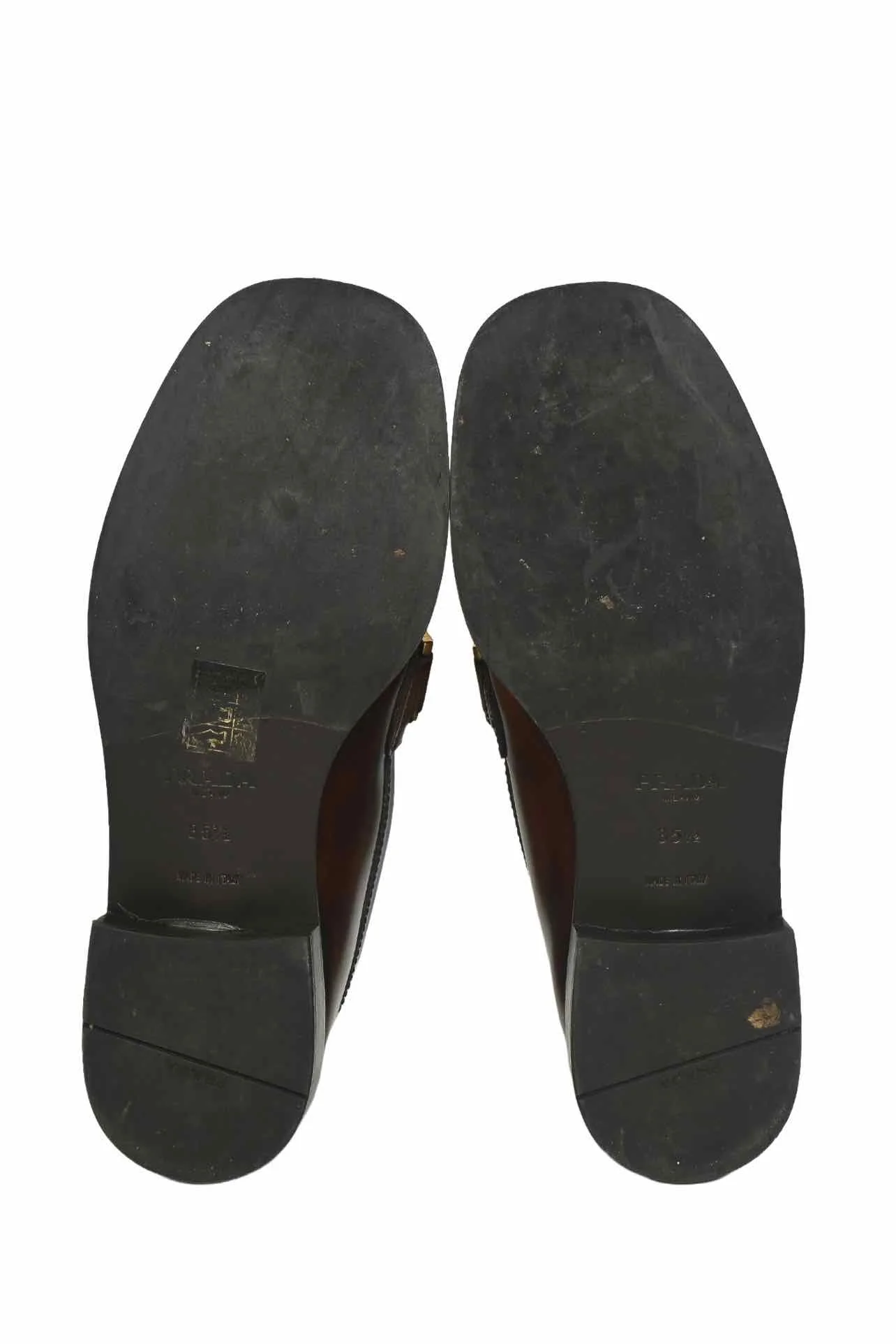 Prada Size 35.5 Buckle Loafers - Image 7