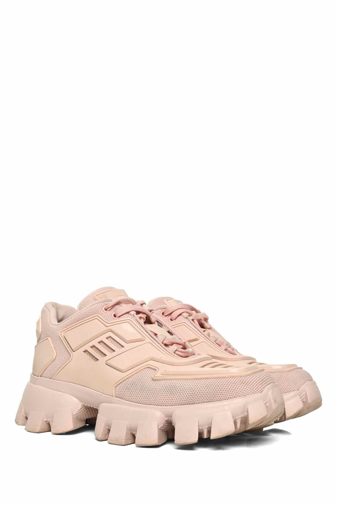 Prada Size 37 Cloudbust Thunder Knit Fabric Sneaker - Image 2