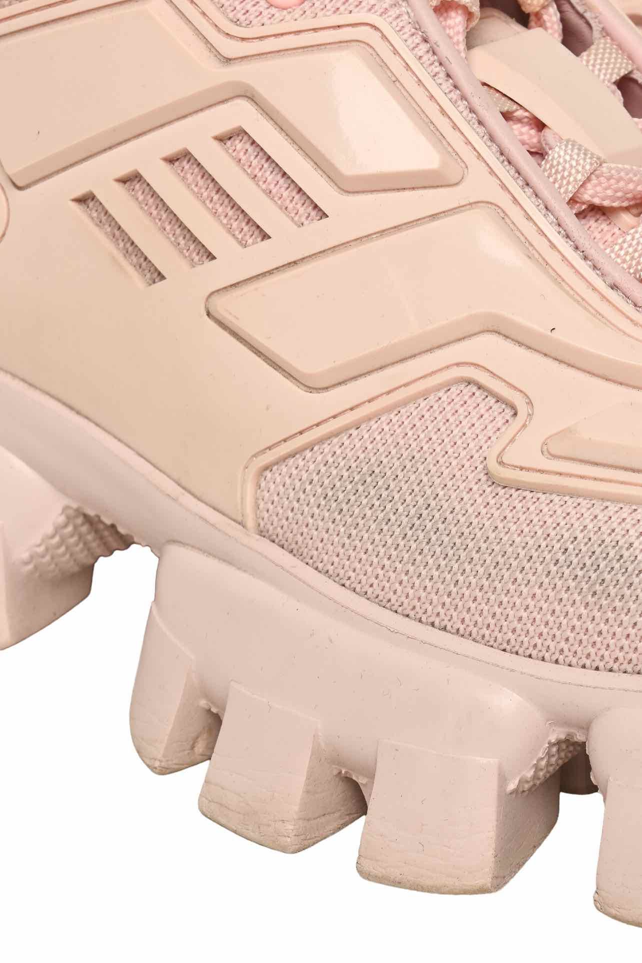 Prada Size 37 Cloudbust Thunder Knit Fabric Sneaker - Image 4