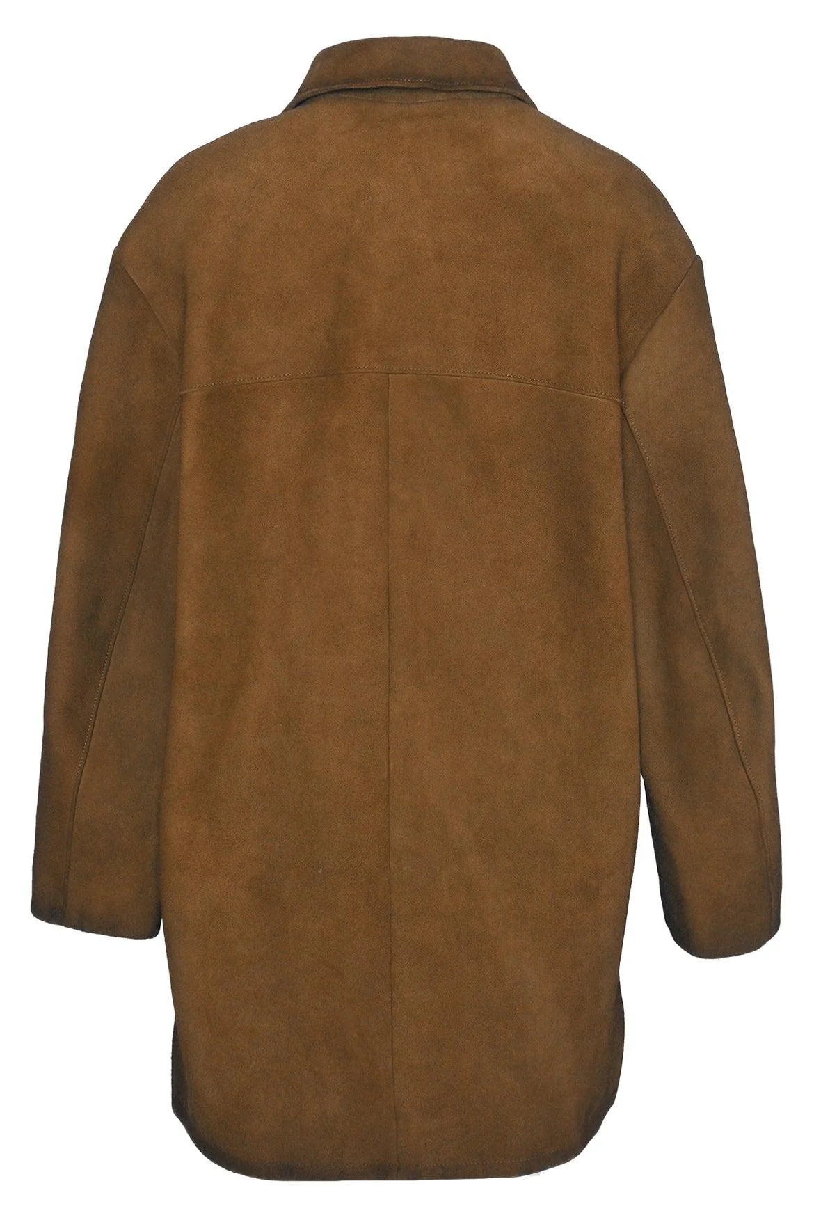 Prada Size 38 2023 Single Breasted Distressed Suede Coat - Image 3