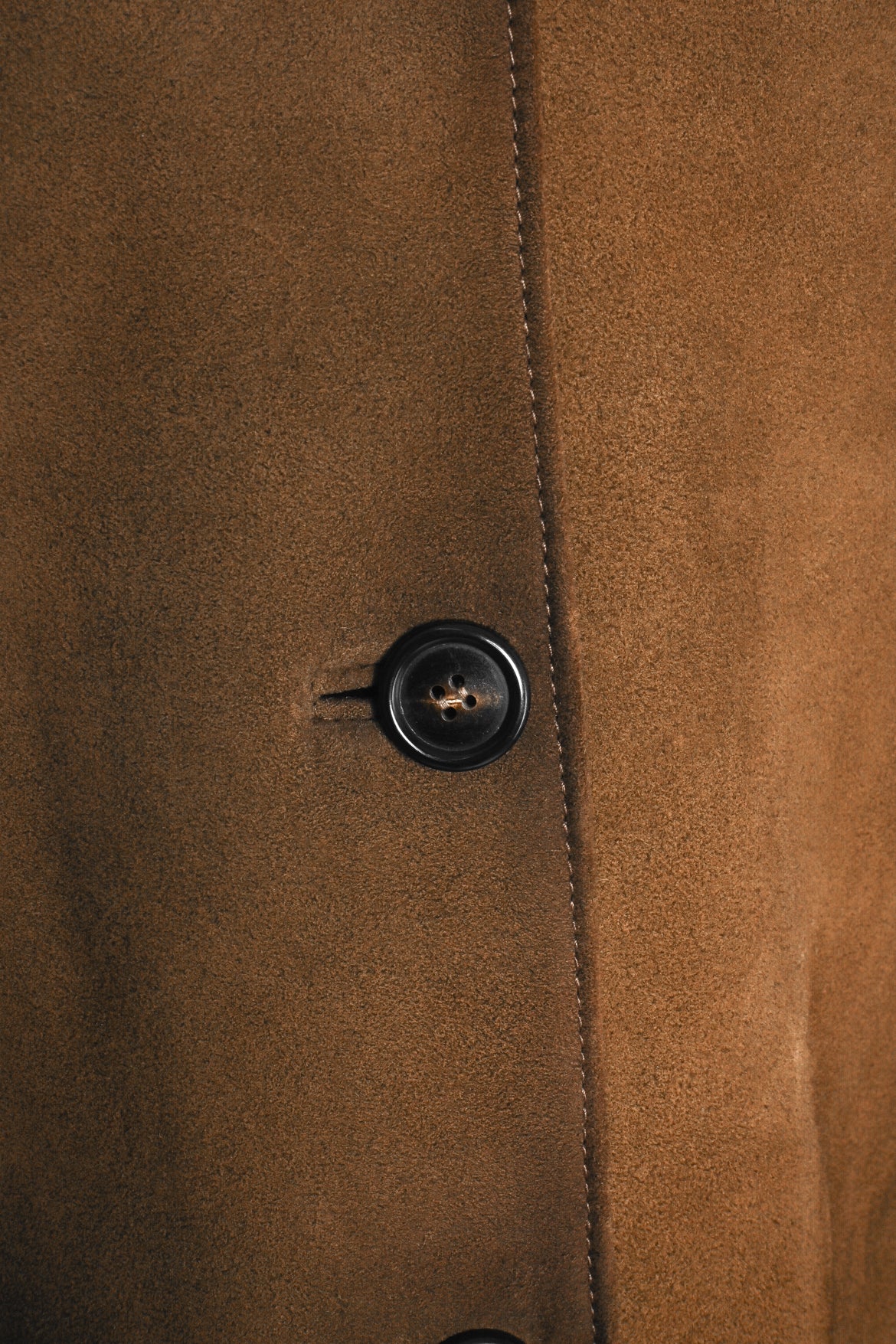 Prada Size 38 2023 Single Breasted Distressed Suede Coat - Image 4