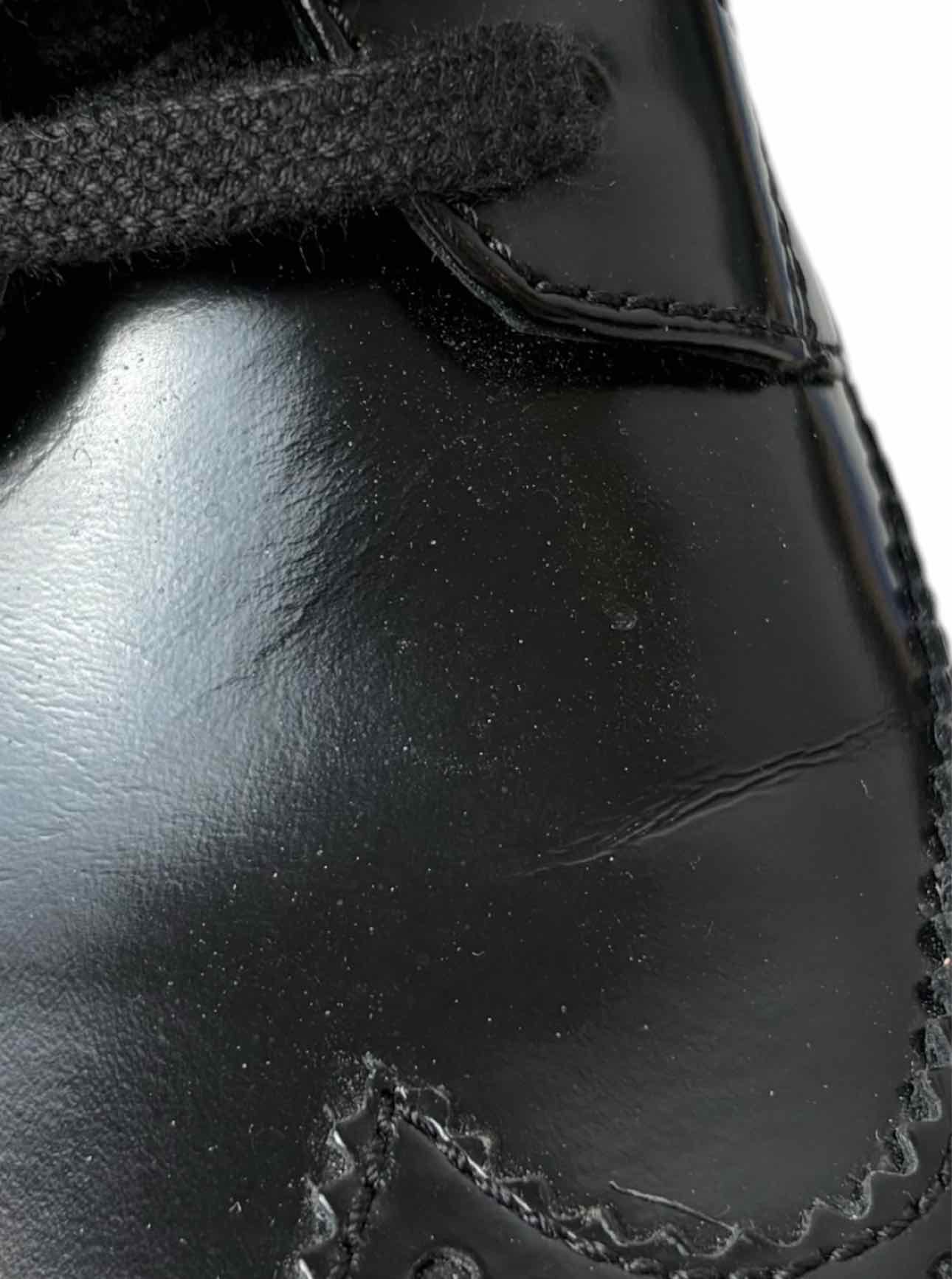 Prada Size 38.5 Leather Platform Brogue Espadrille Derby Flats - Image 6