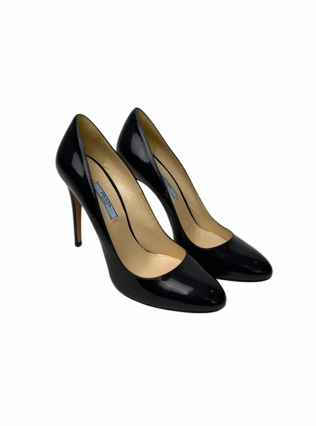 Prada Size 38.5 Patent Leather Pumps - Image 2