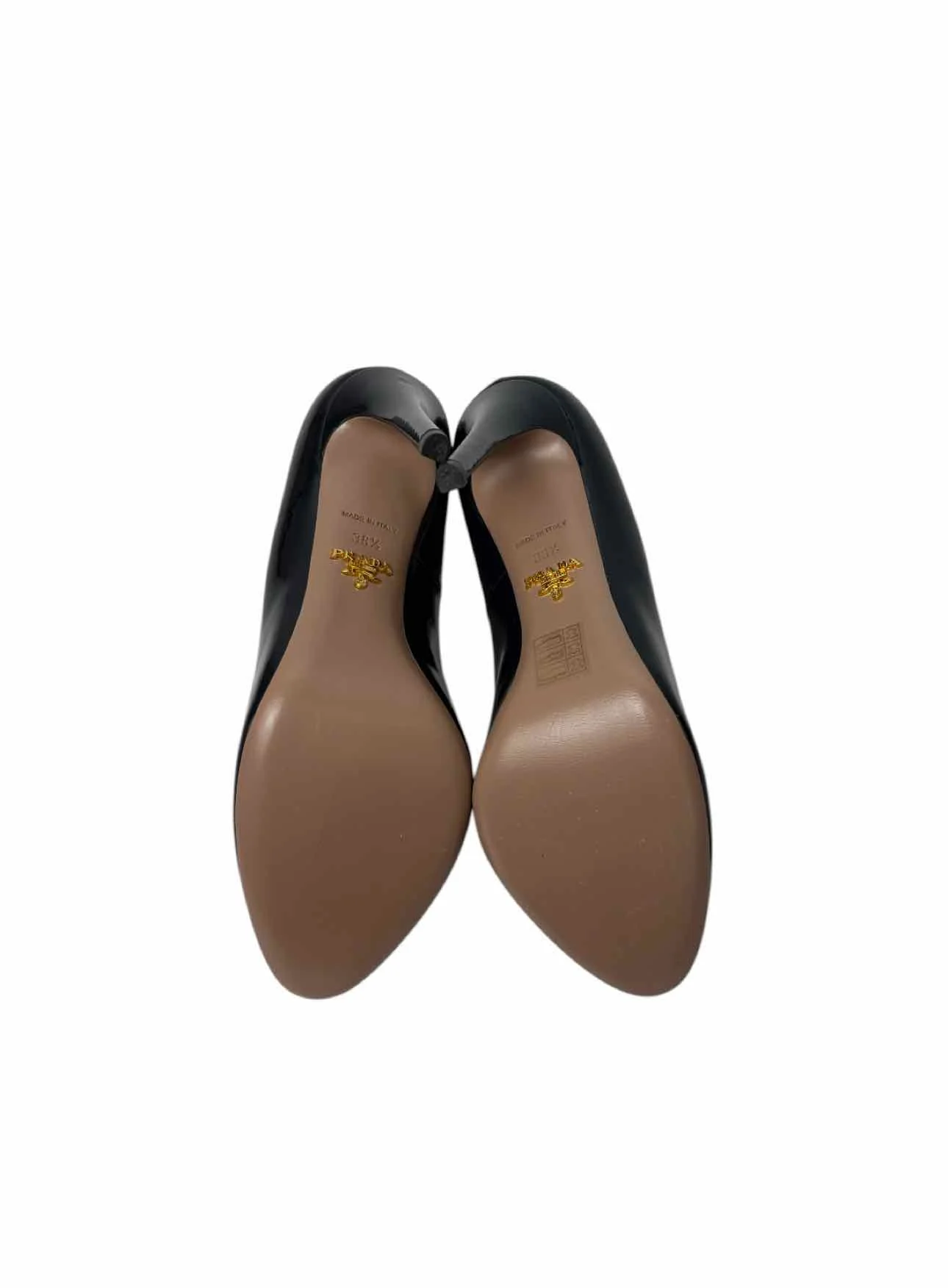 Prada Size 38.5 Patent Leather Pumps - Image 5