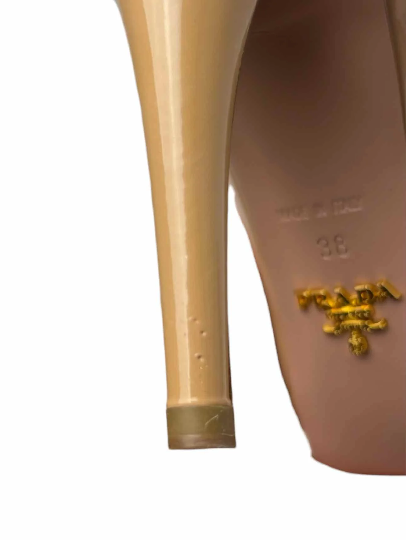 Prada Size 38 Patent Leather Platform Pumps - Image 10