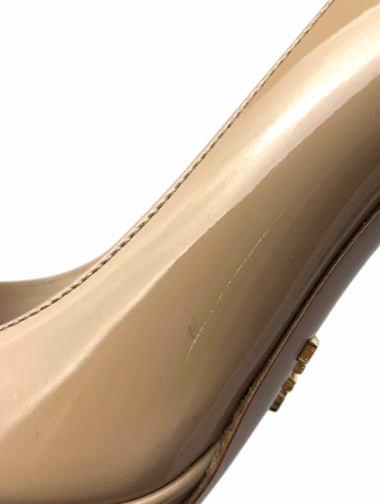 Prada Size 38 Patent Leather Platform Pumps - Image 9