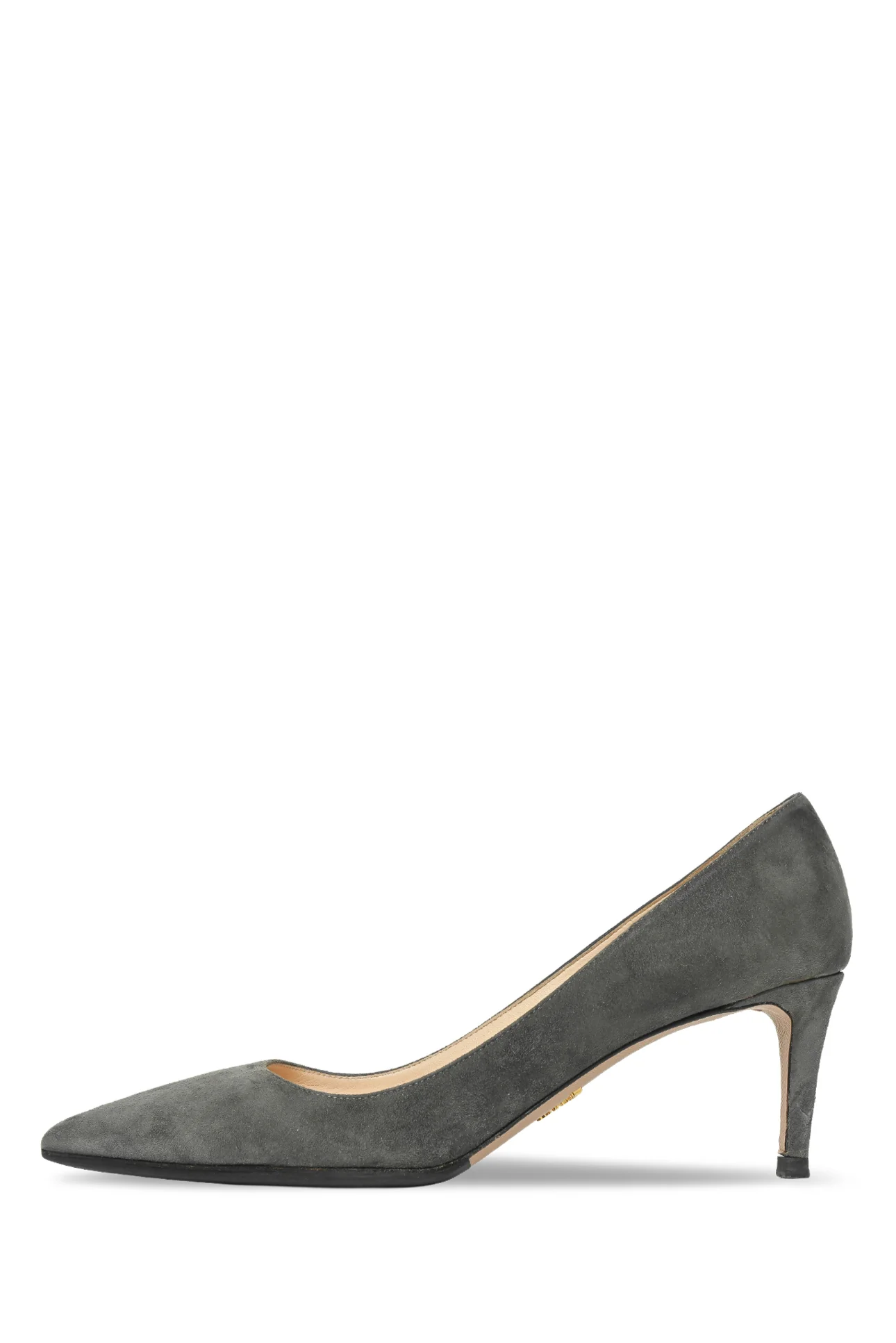 Prada Size 39.5 Suede Pointeed Toe Pumps - Image 3