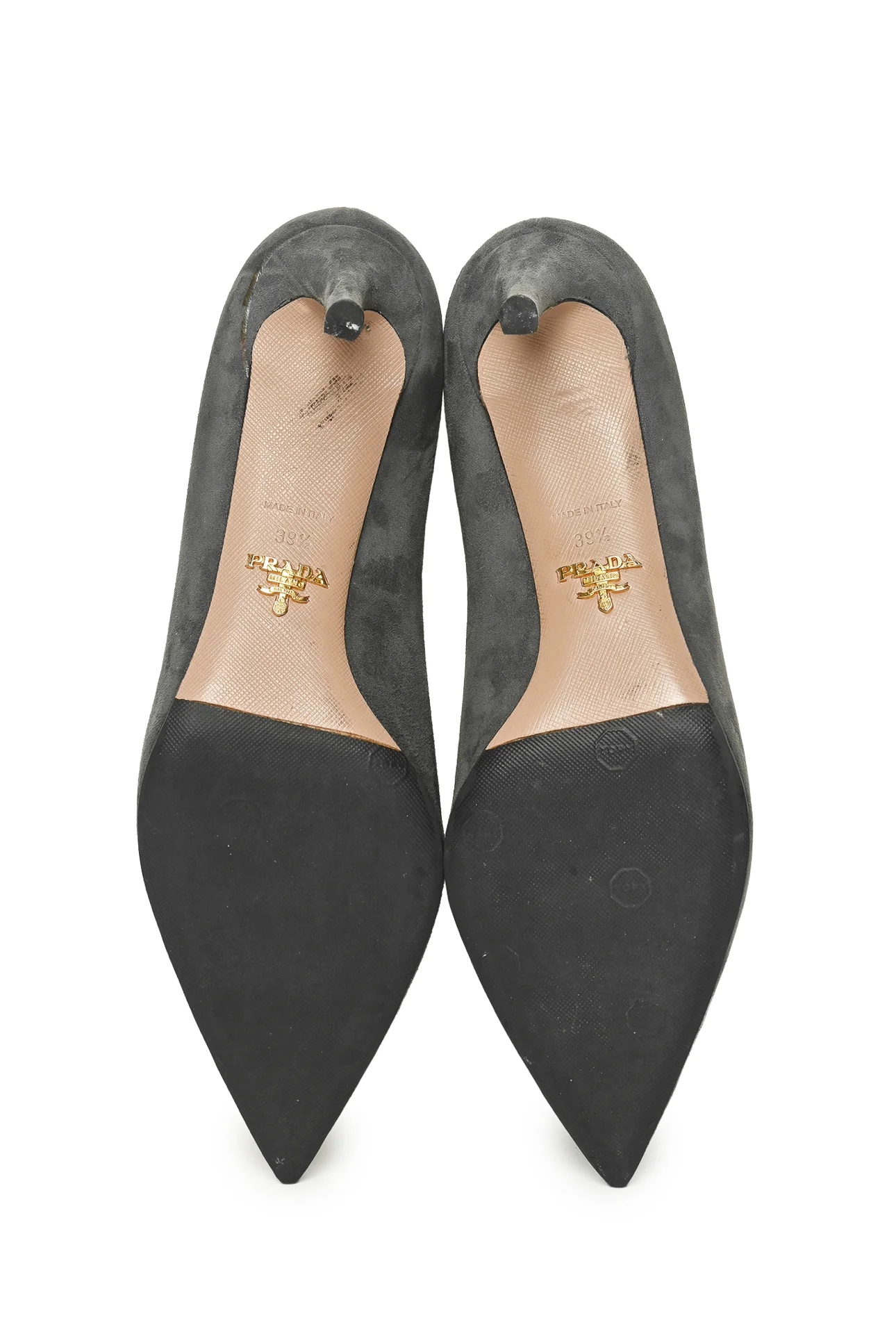 Prada Size 39.5 Suede Pointeed Toe Pumps - Image 6